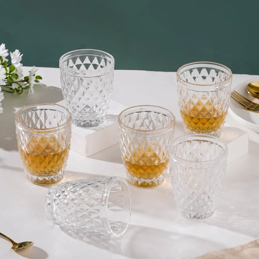 Water Glass Transparent Set Of 6 250 ml - Image 3