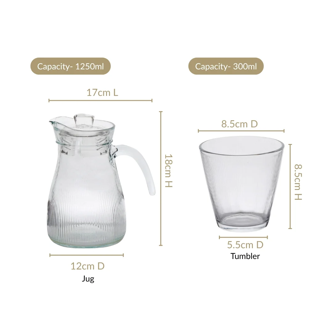 Water Jug With Tumbler Set Of 5 - Image 3