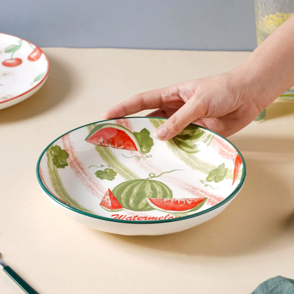 Watermelon Fruit Salad Plate 7.5 inch - Image 2