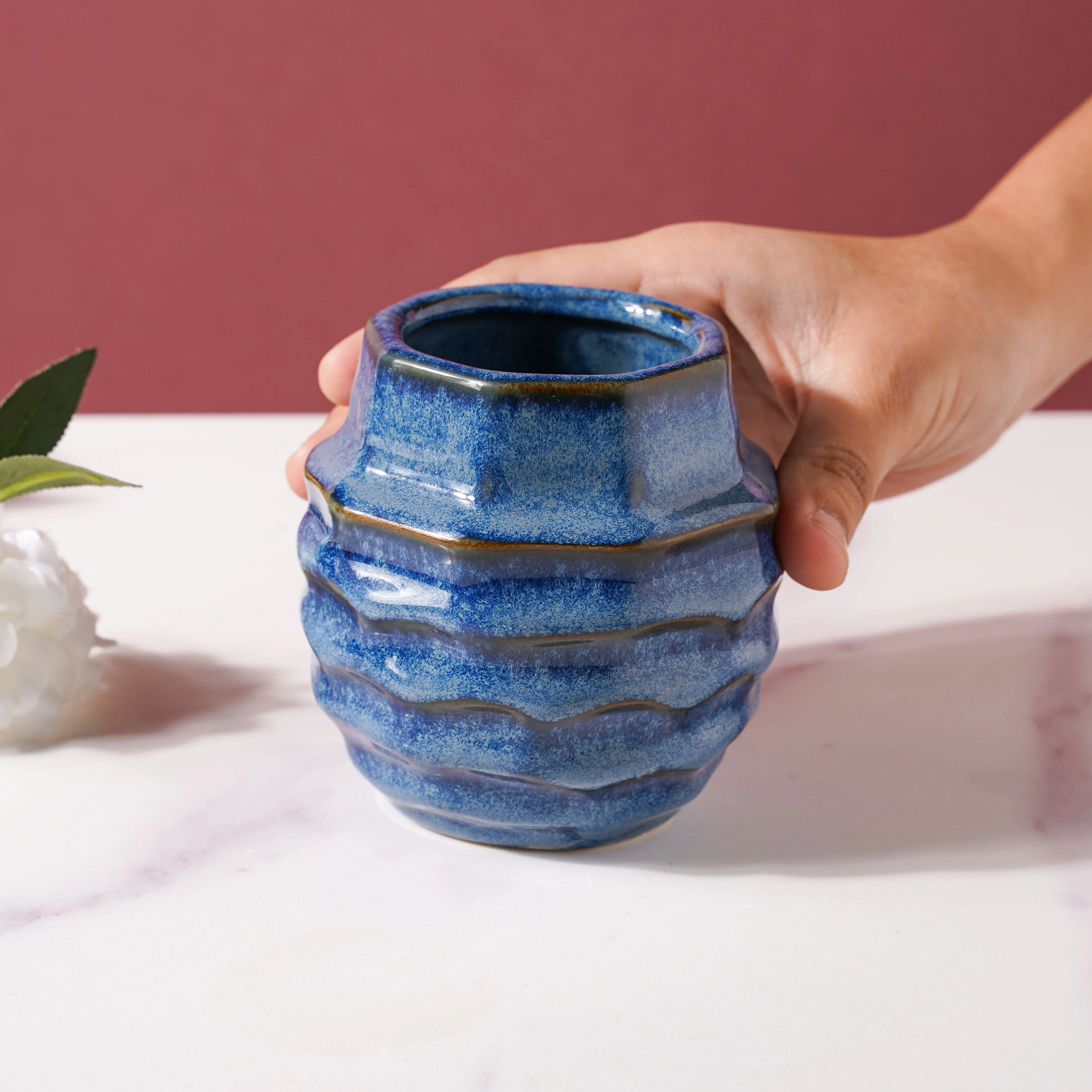 Wave Textured Vase - Image 2
