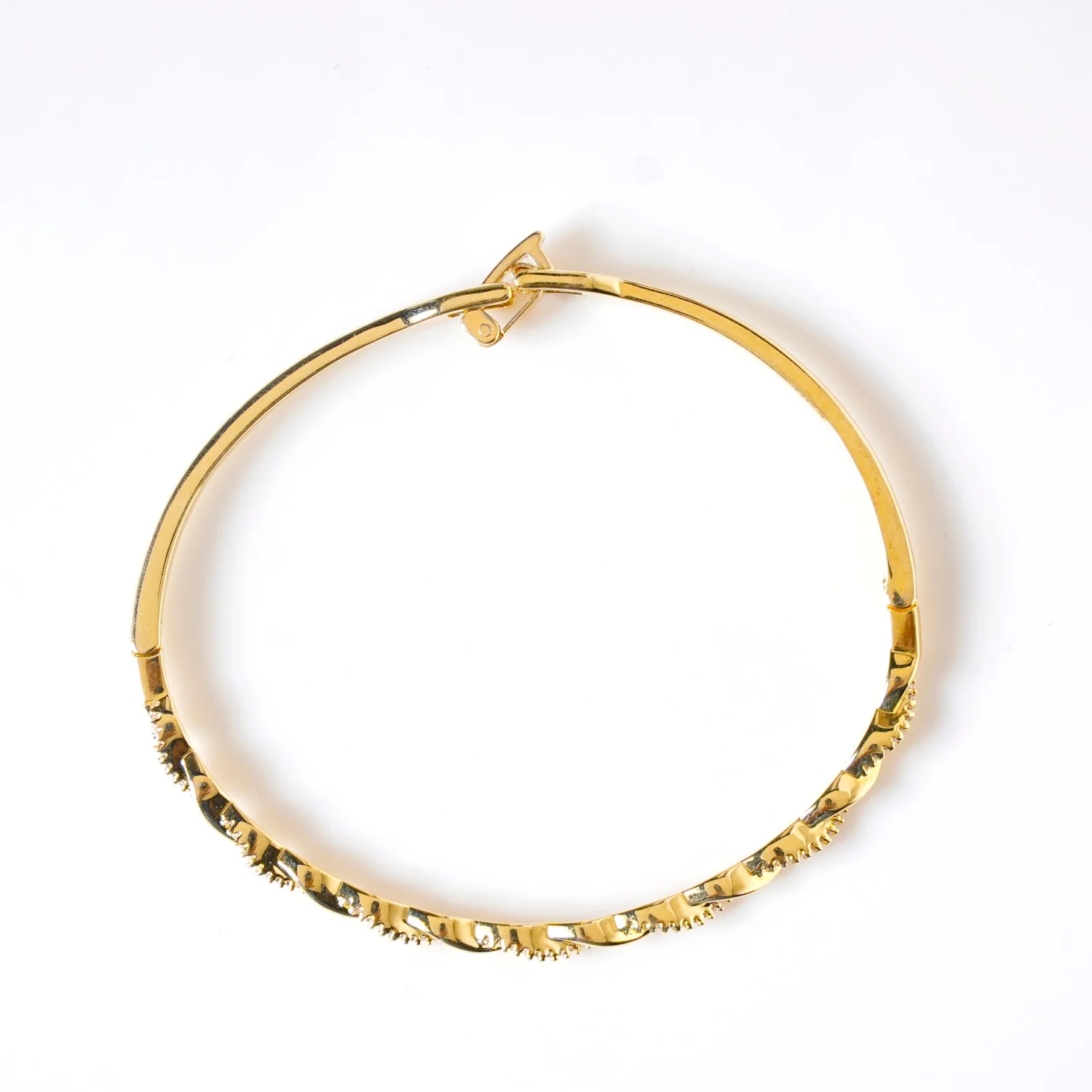 Waves And Swirls Gold Bracelet - Image 6