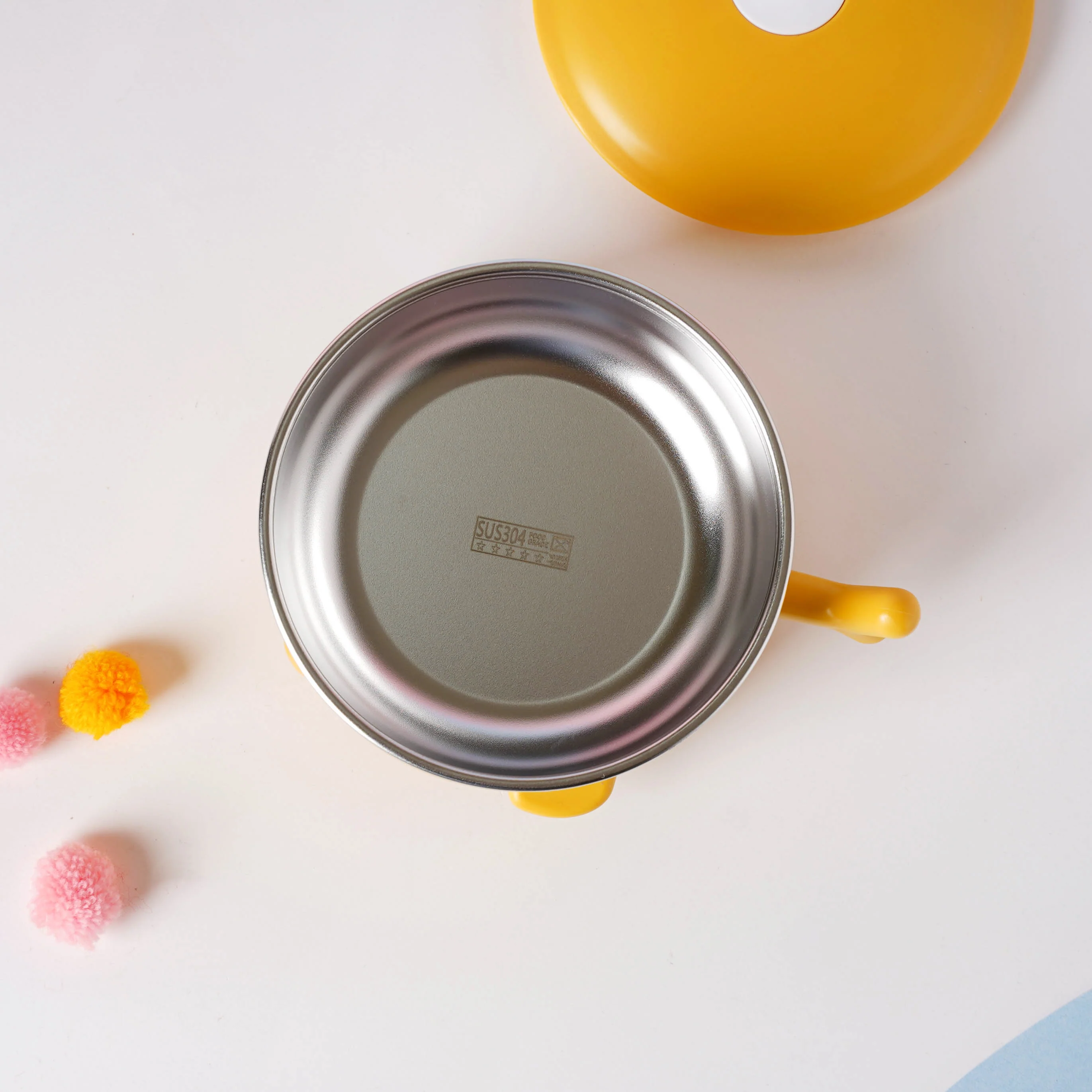 Whale Double Walled Anti-Slip Feeding Bowl Yellow 400 ml - Image 14