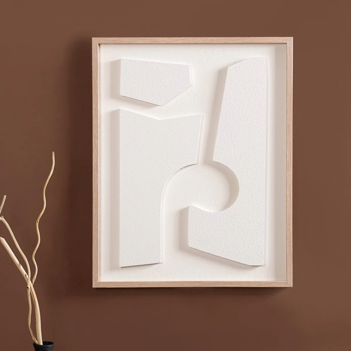 White Abstract 3D Artwork Set Of 2 20x16 Inch - Image 3