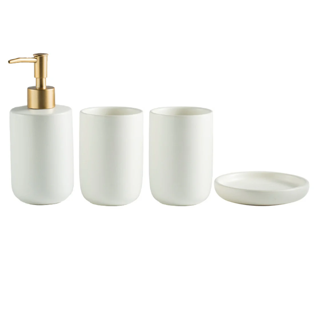 White Bathroom Accessories Set - Image 4