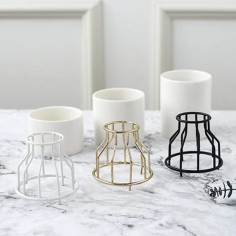 White Black Vase Small - Image 5