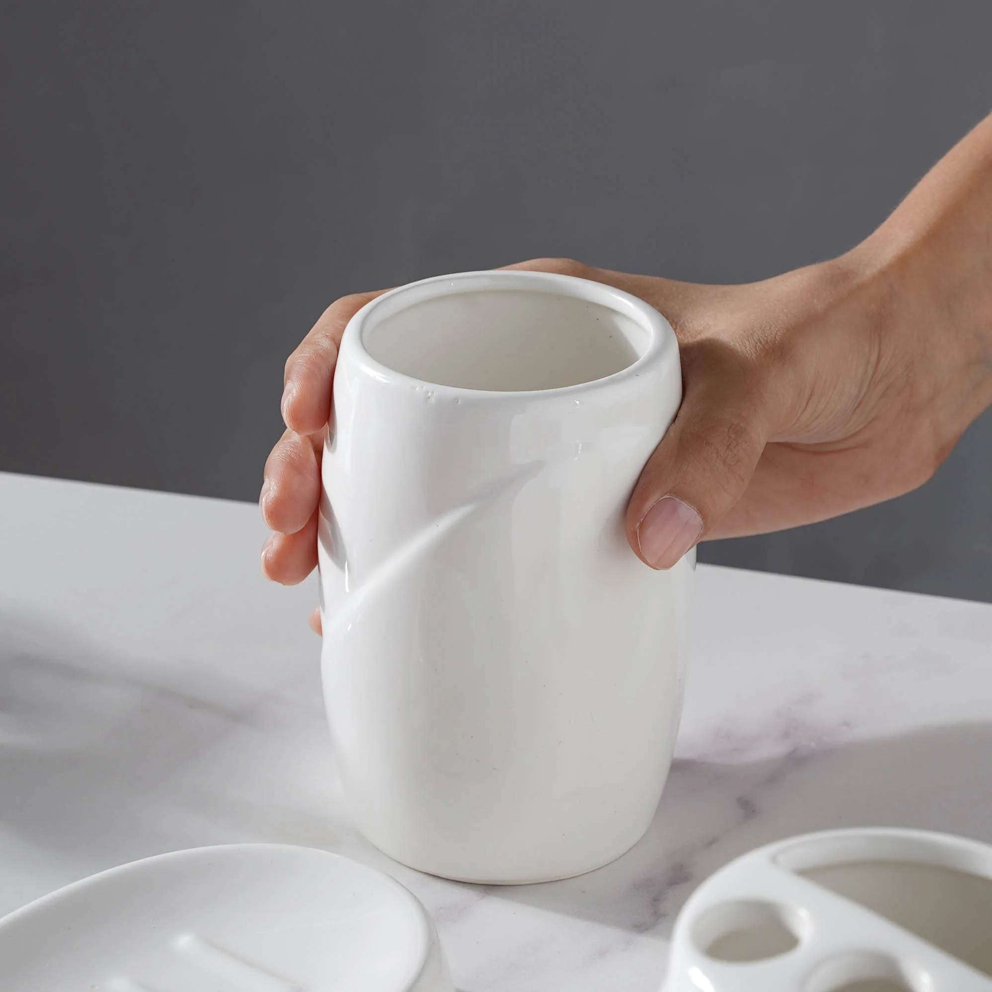 White Ceramic Bath Accessories - Image 7