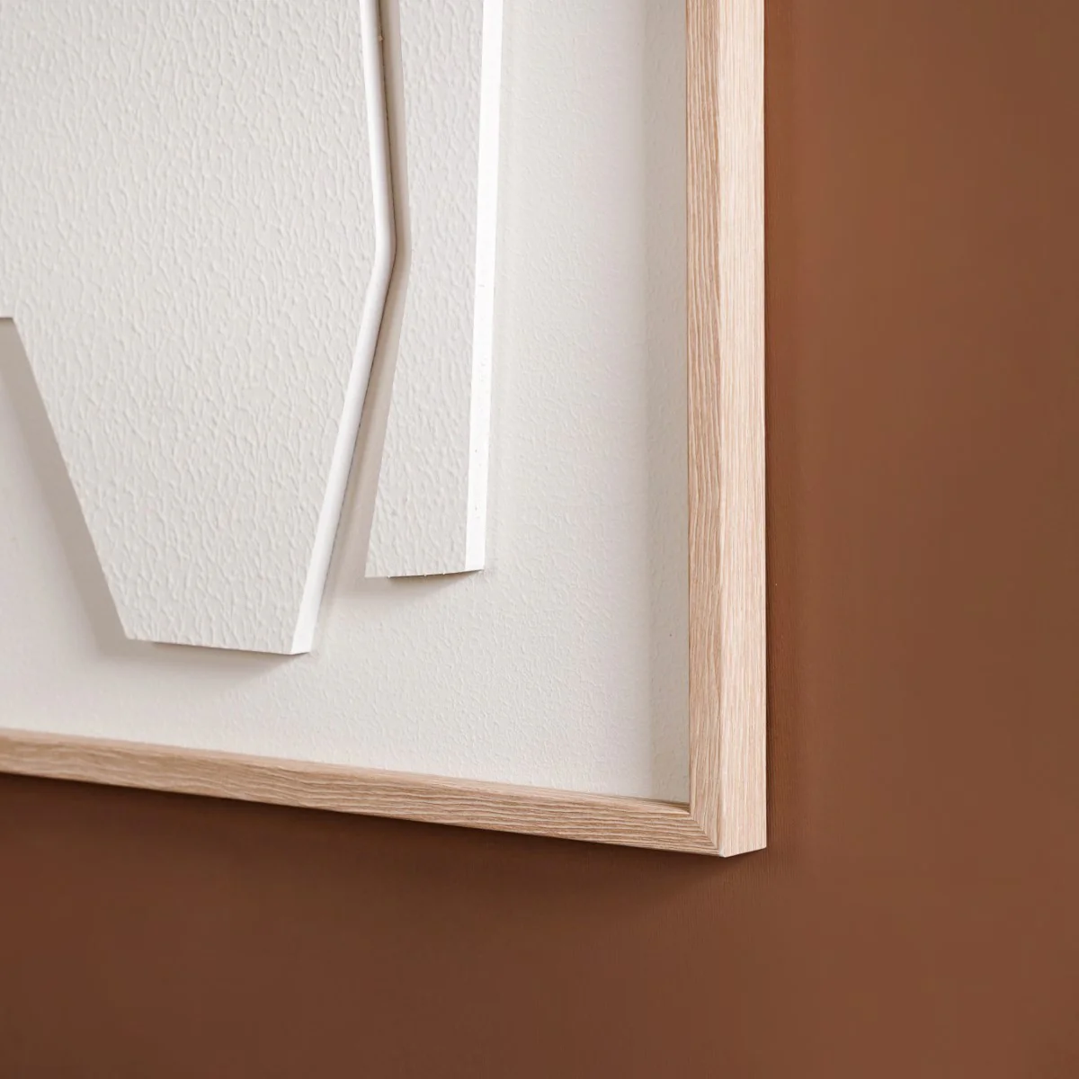 White Embossed 3D Wall Artwork 20x16 Inch - Image 10