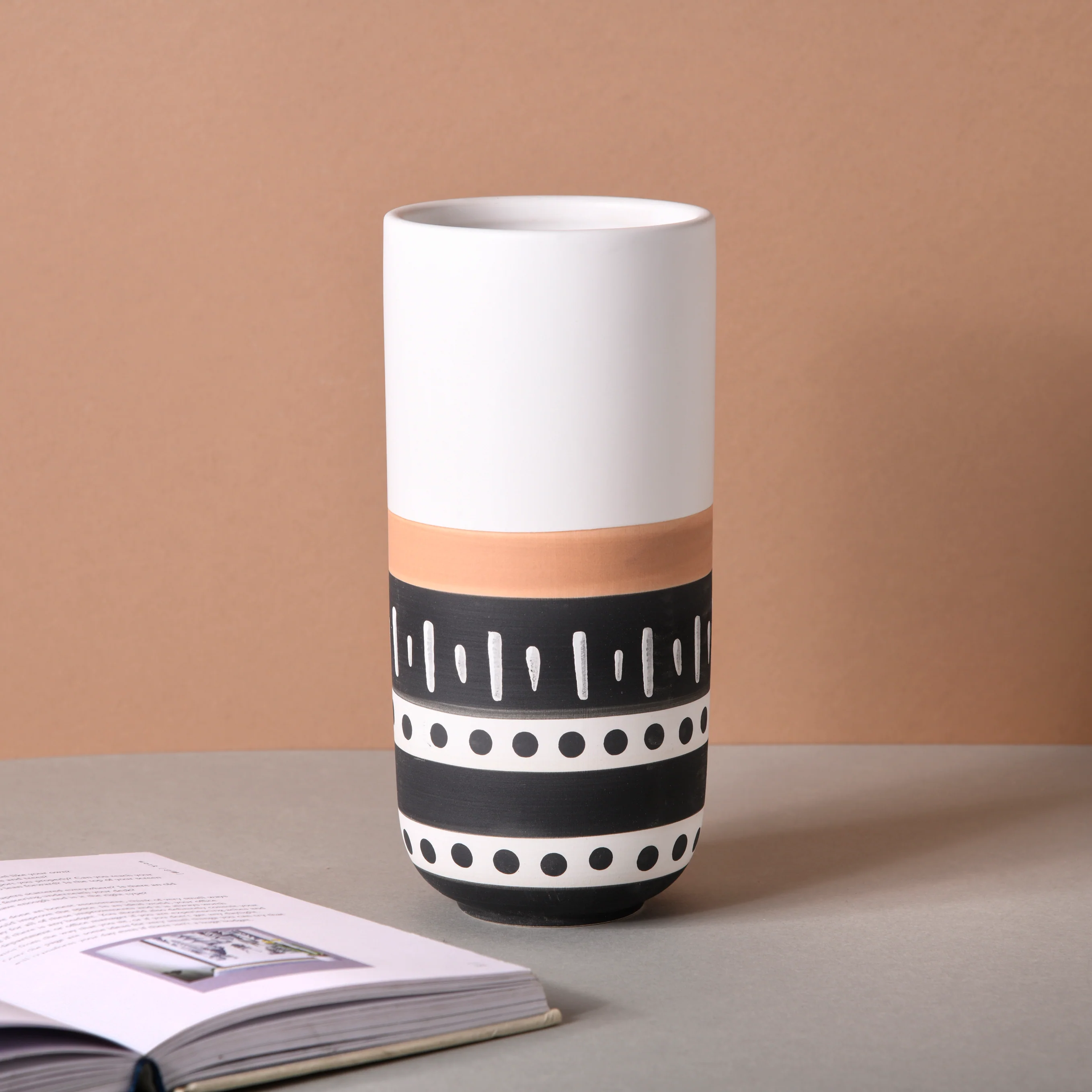 White Ethnic Vase - Image 14