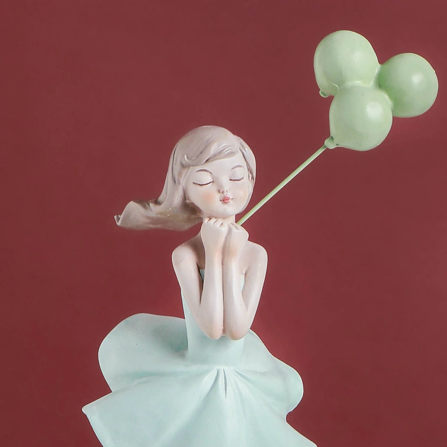 Winsome Figurine With Balloons - Image 6
