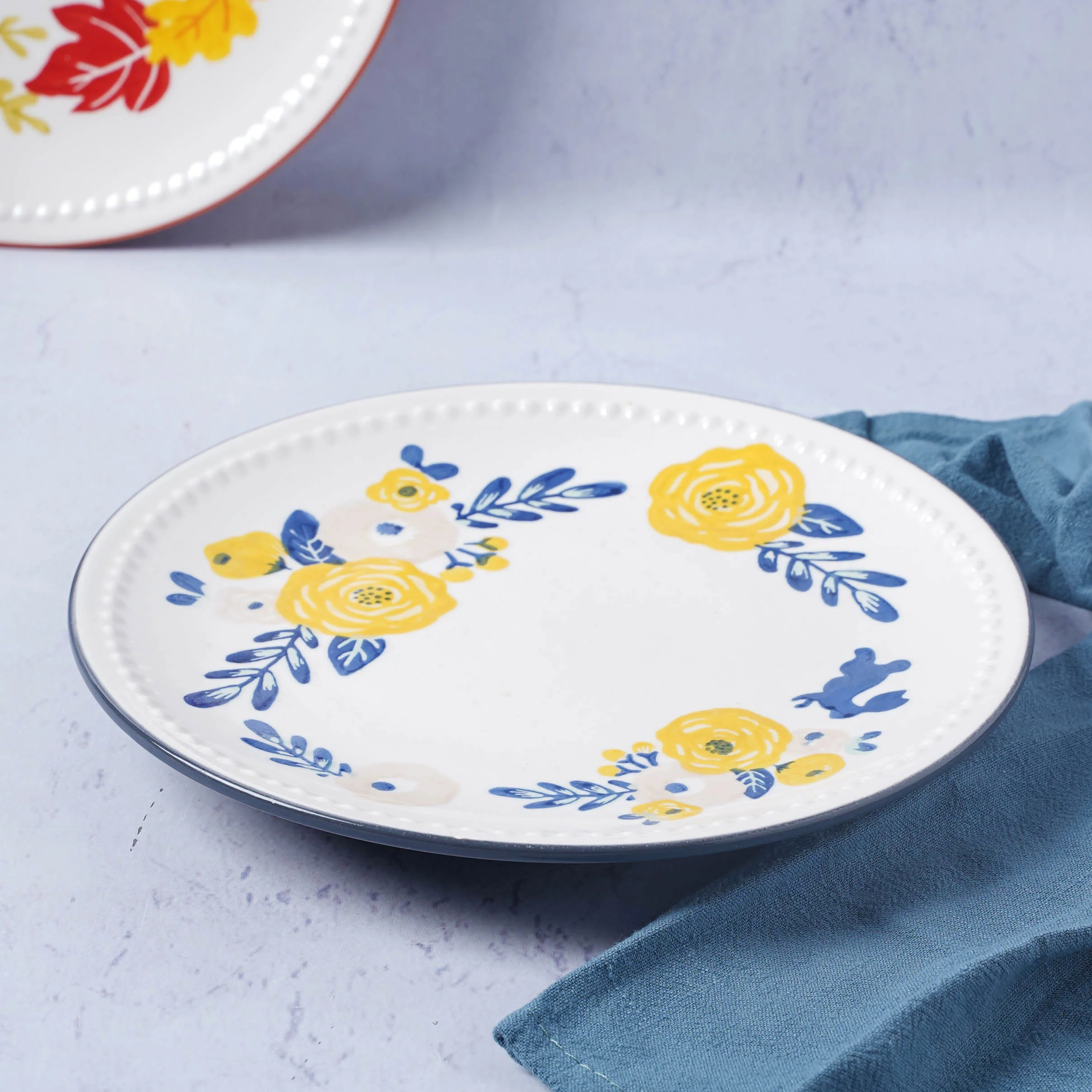 White Flower Plate - Image 17