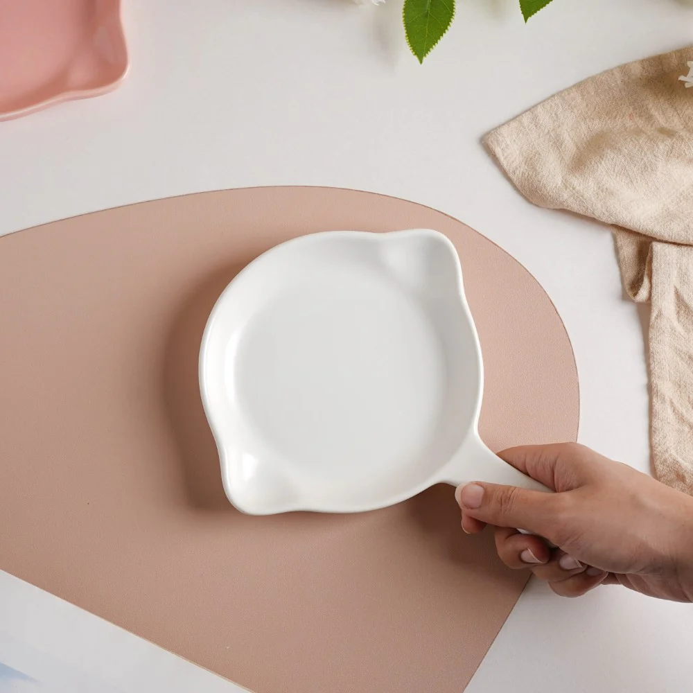 White Microwavable Baking Tray 6 inch - Image 2