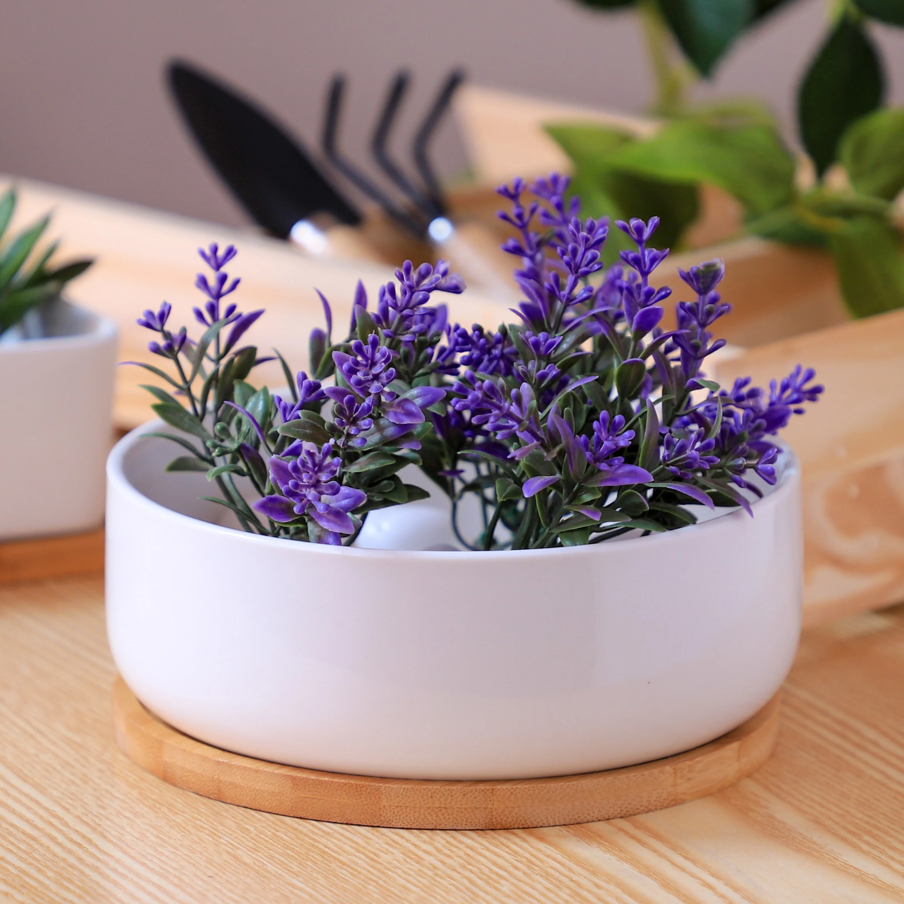 White Plant Pot - Image 10