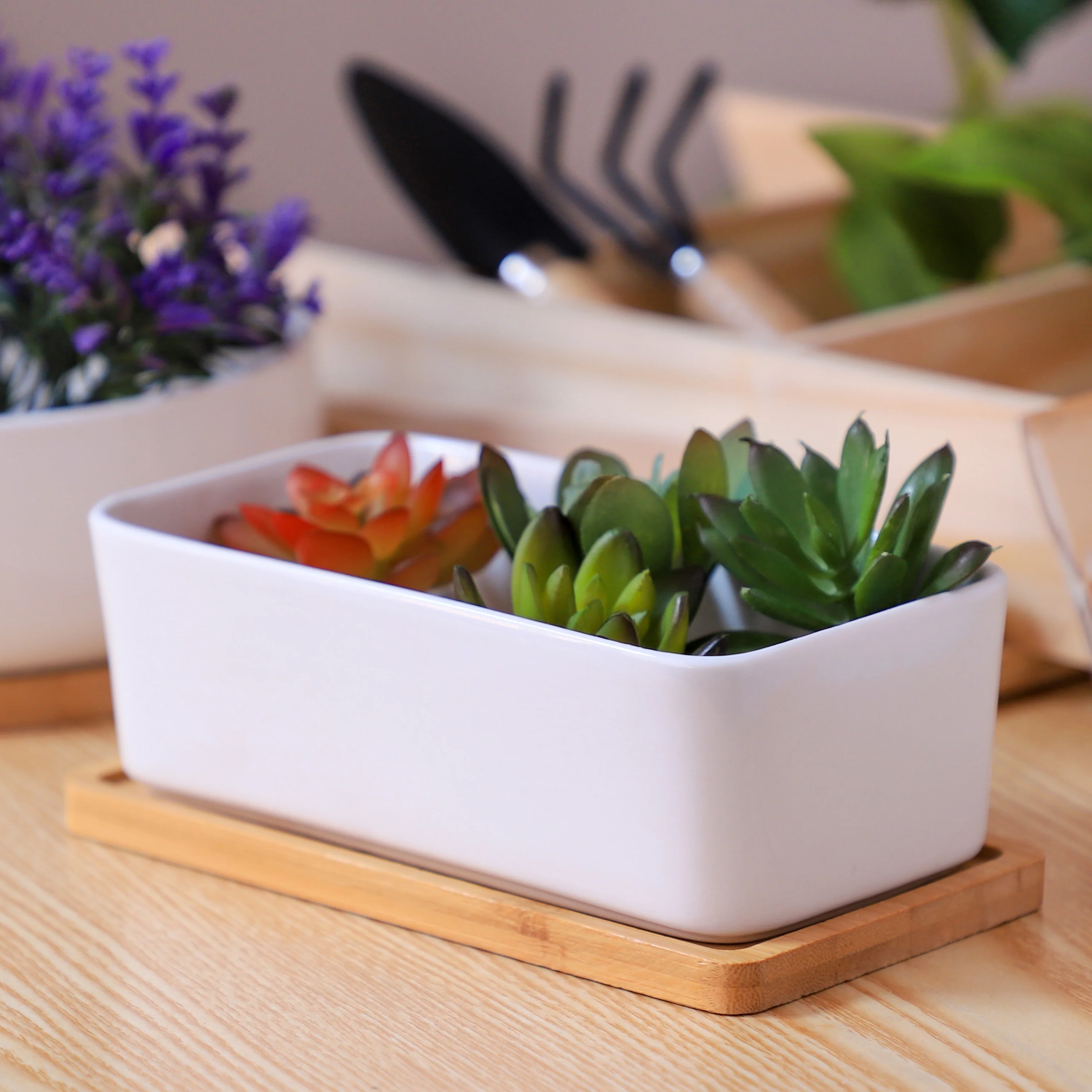 White Plant Pot - Image 17