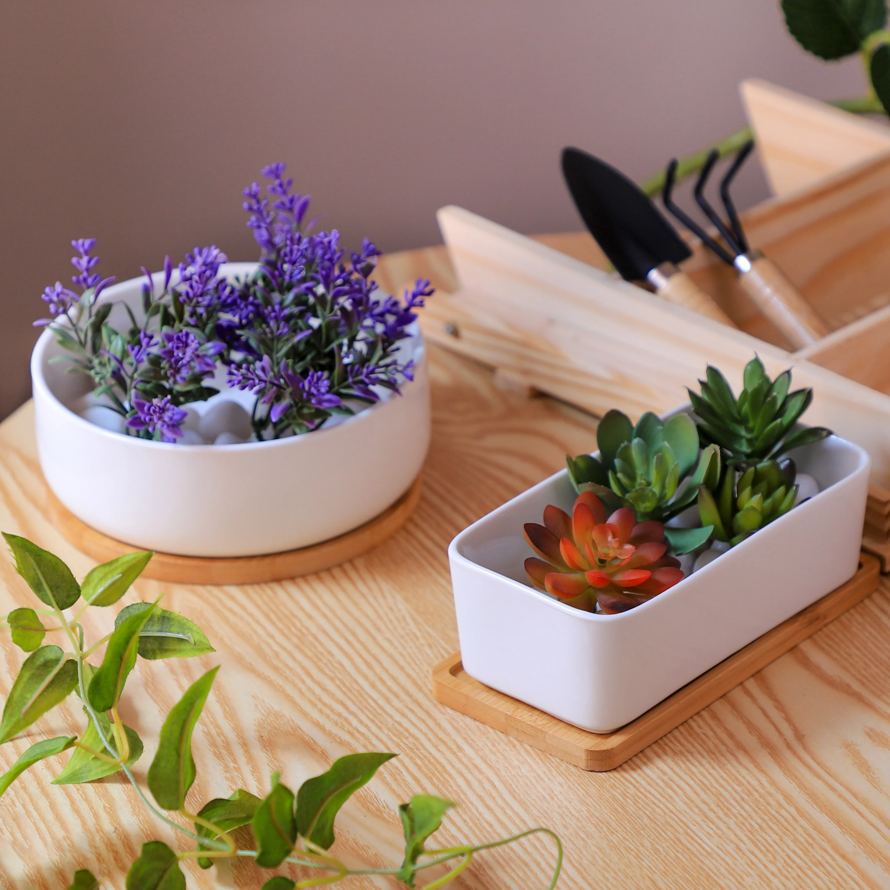 White Plant Pot - Image 4