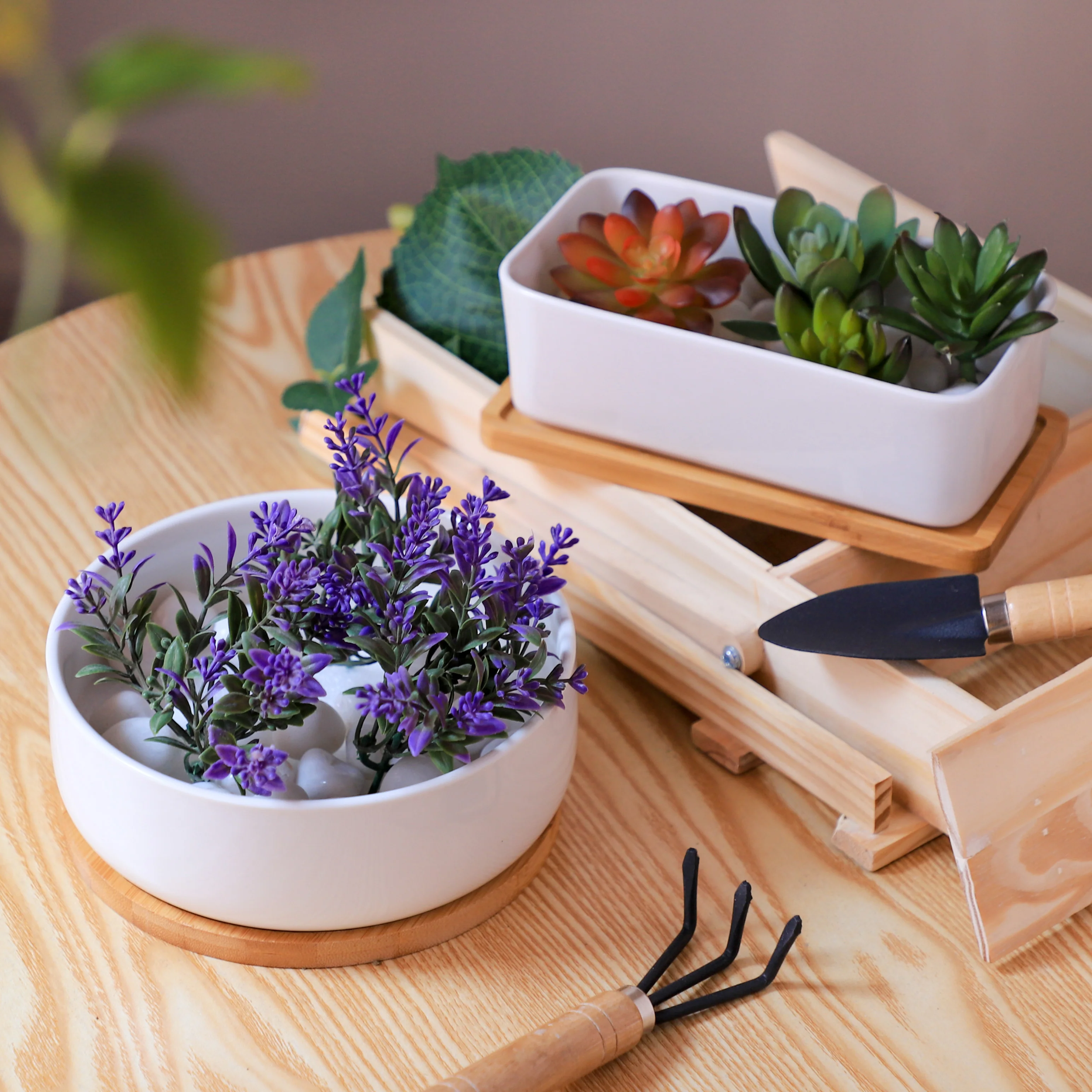 White Plant Pot - Image 5