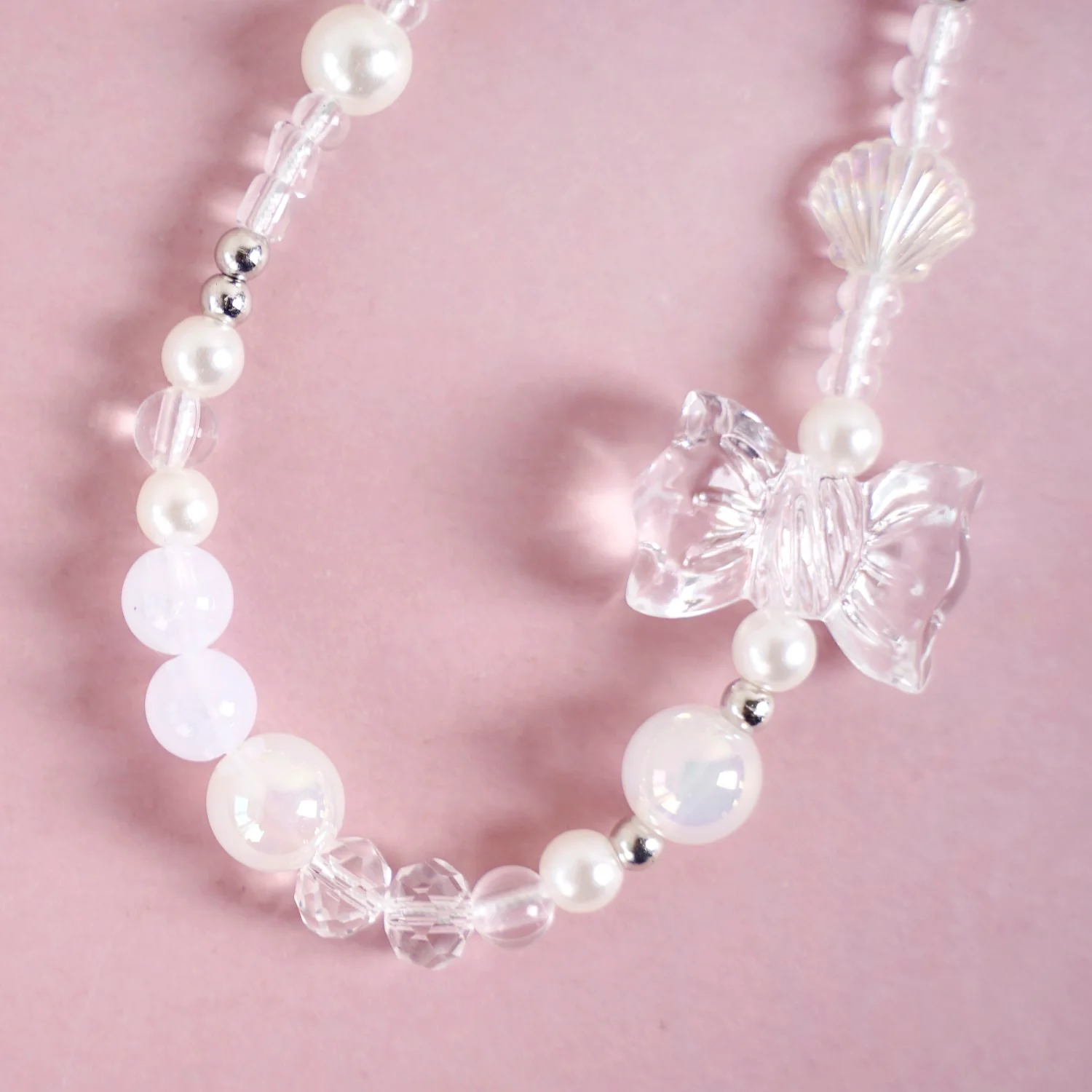 White Pom Pom Phone Charm Lanyard - Image 5