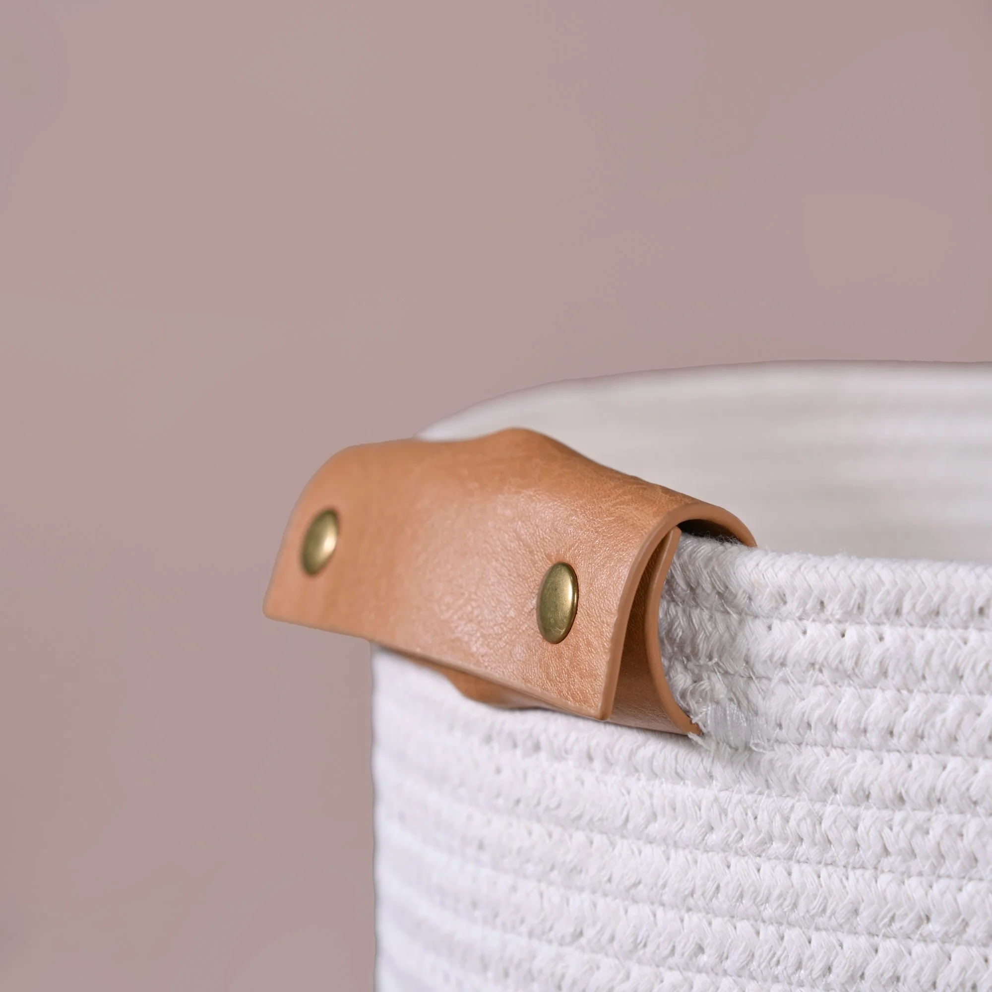 White Rainbow Basket With Handles 30cm - Image 8