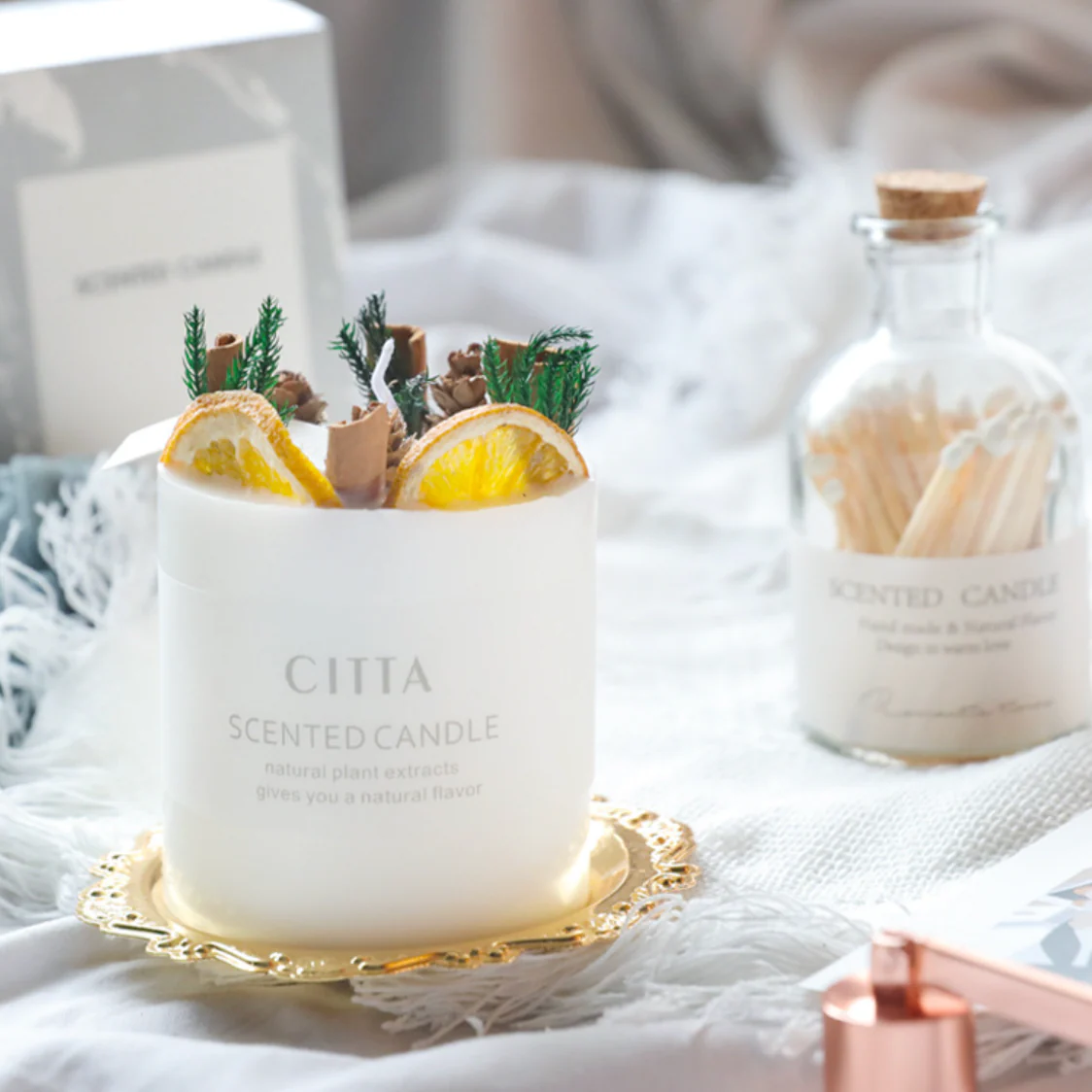 White Scented Candle - Image 22