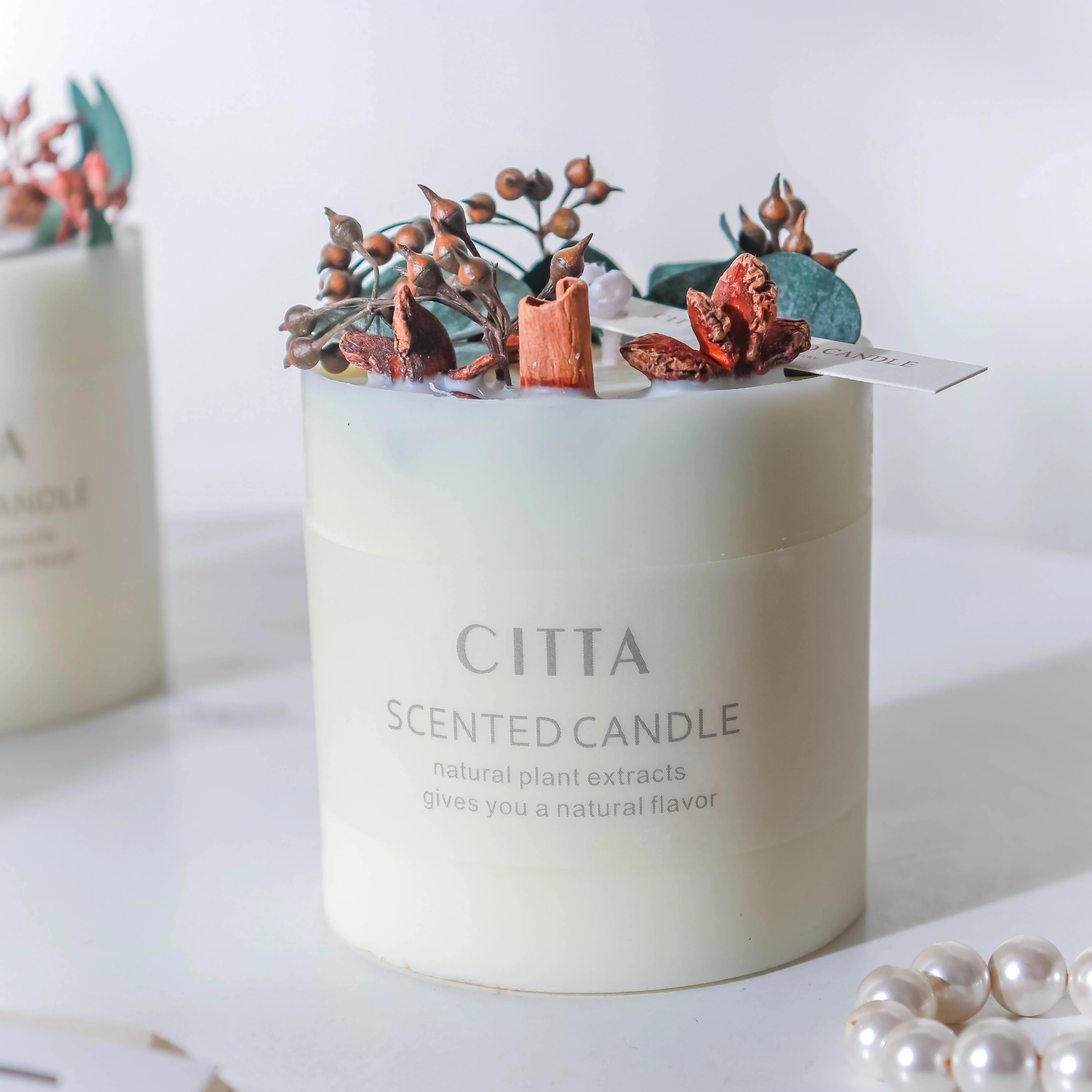 White Scented Candle - Image 25