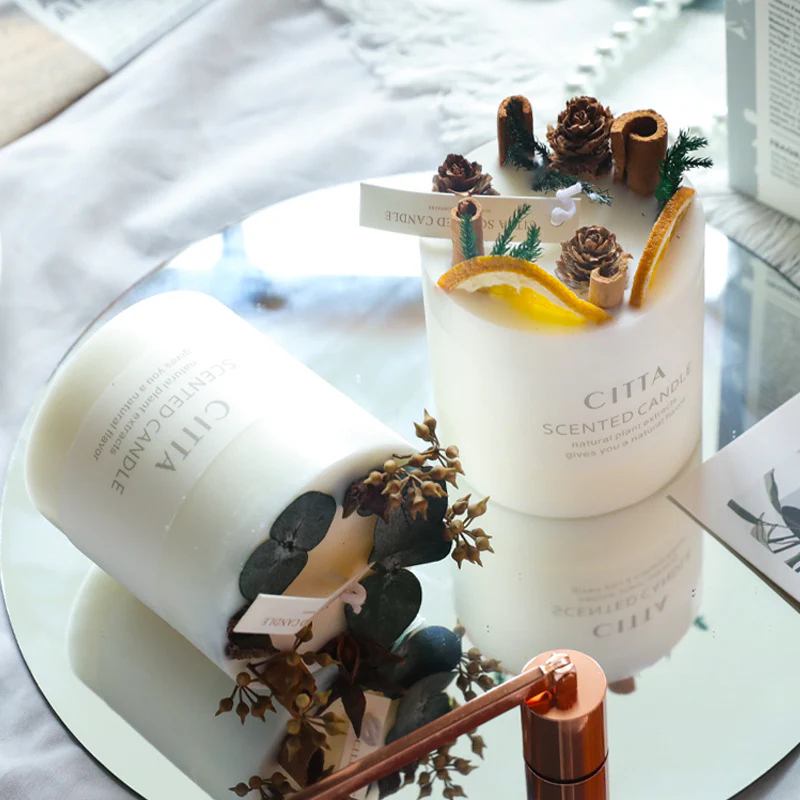 White Scented Candle - Image 9