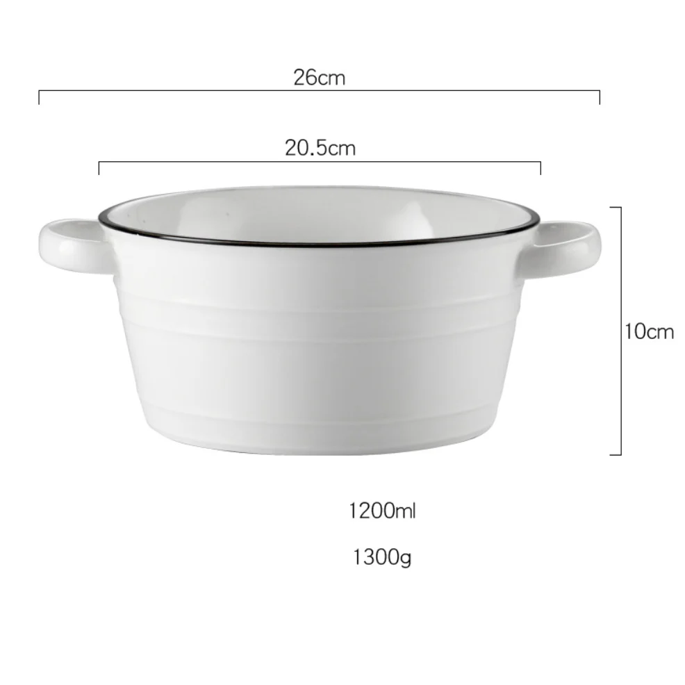 White Serving Bowl - Image 17