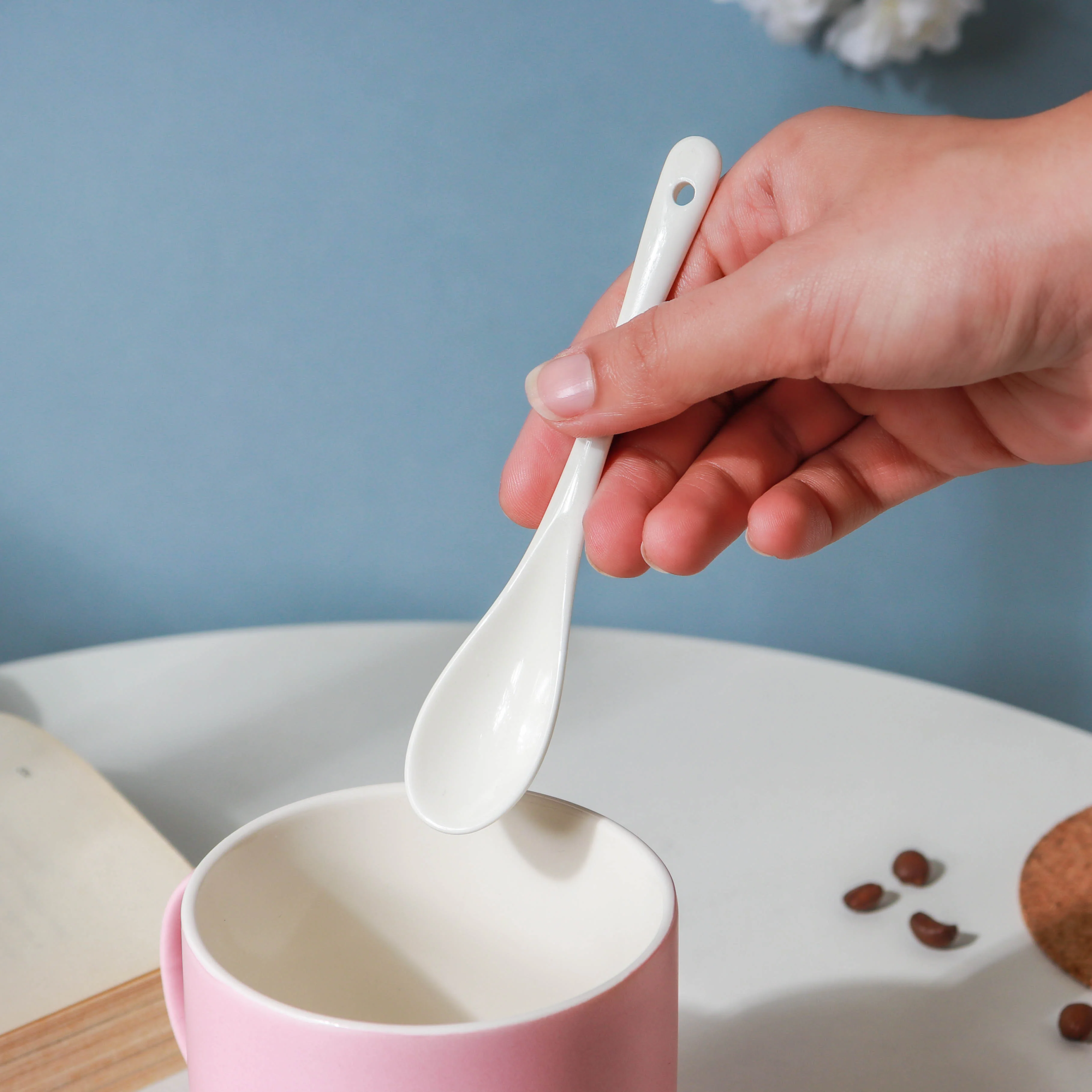 White Soup Spoon - Image 2