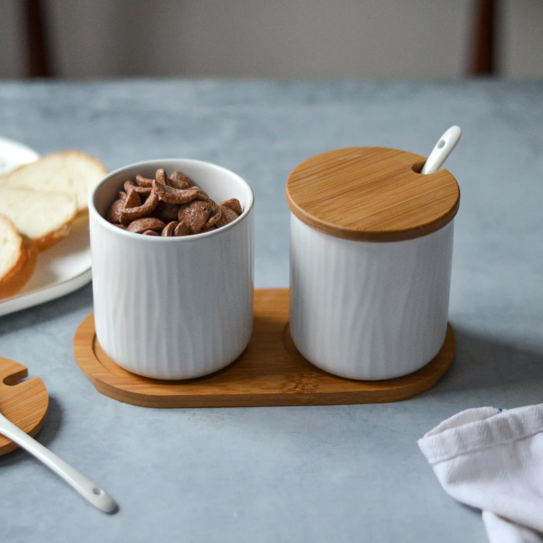 White Spice Jar Set - Image 3