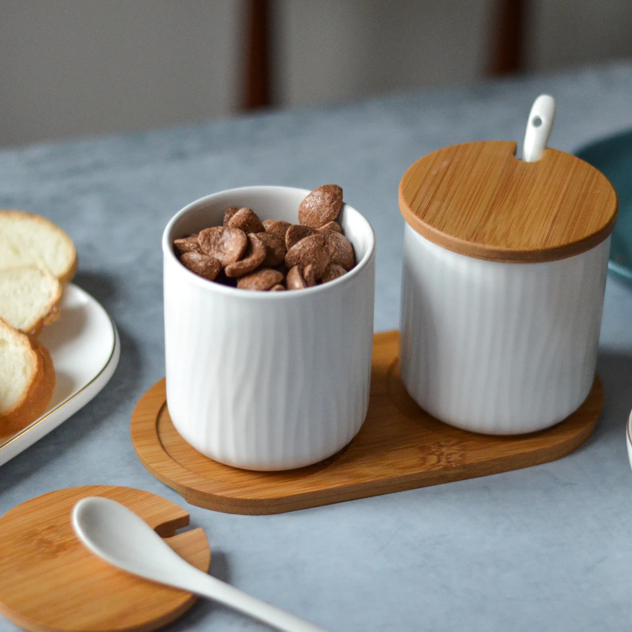 White Spice Jar Set - Image 7