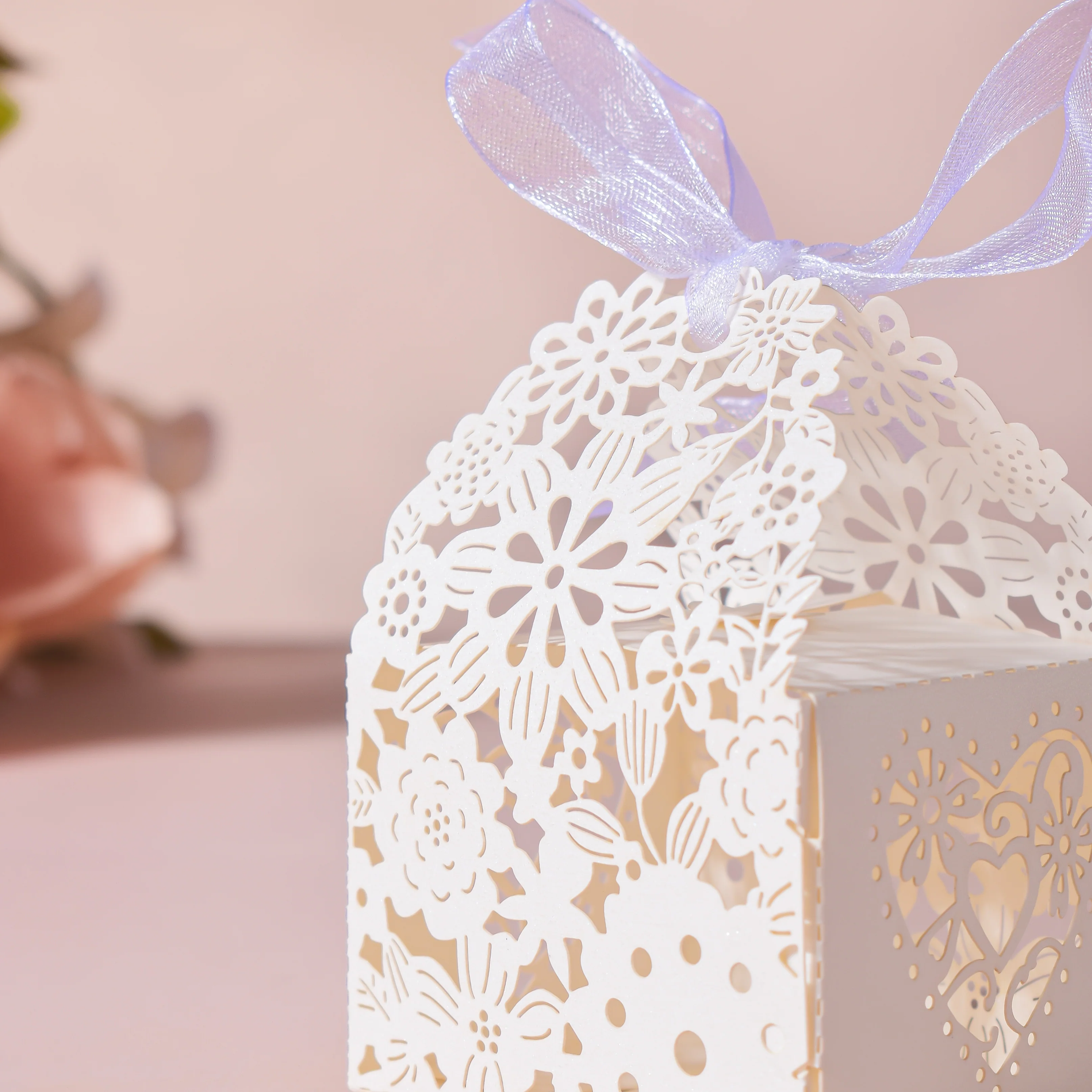 White Square Paper Gift Box Set of 20 - Image 5