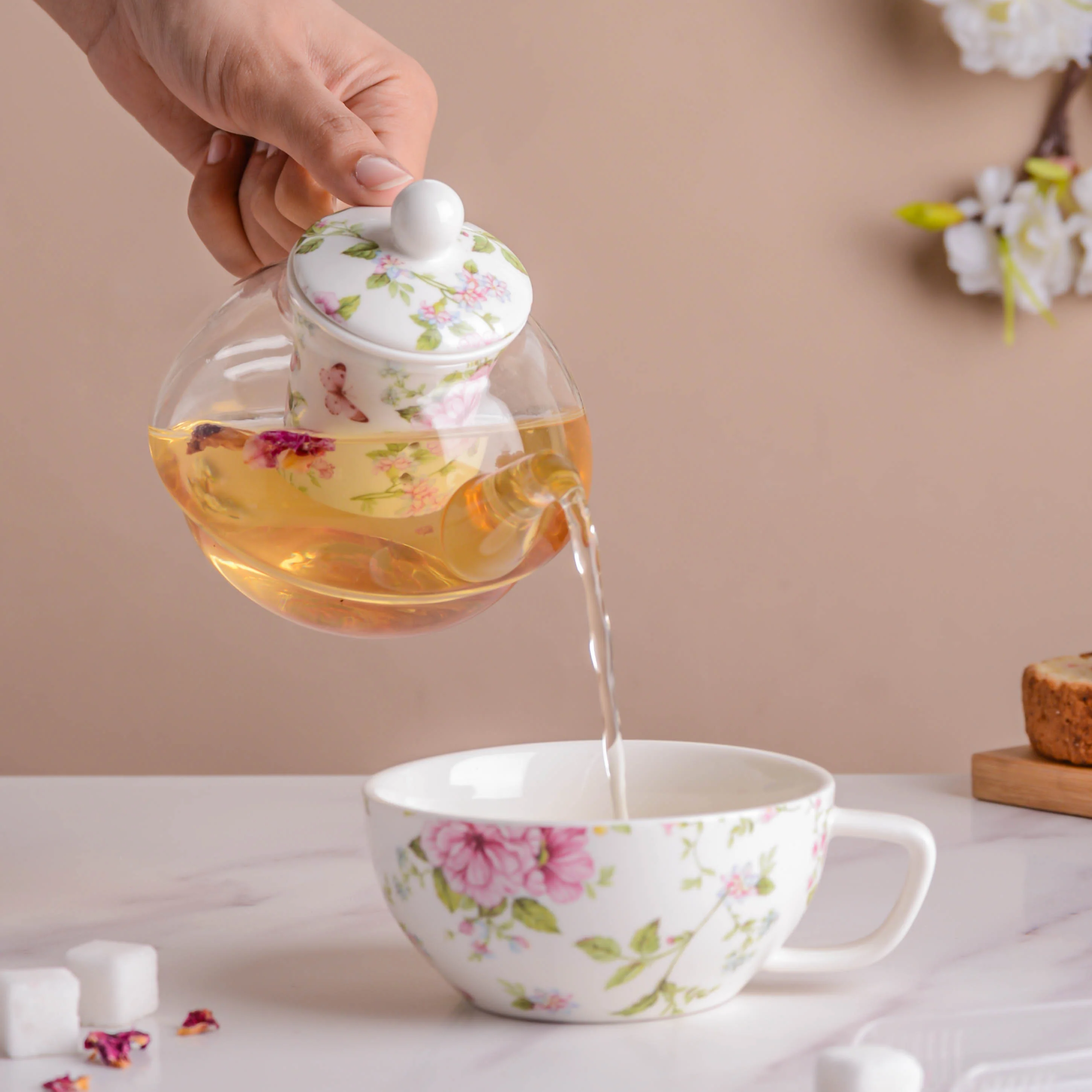 JARDIN White Teapot Set - Image 2