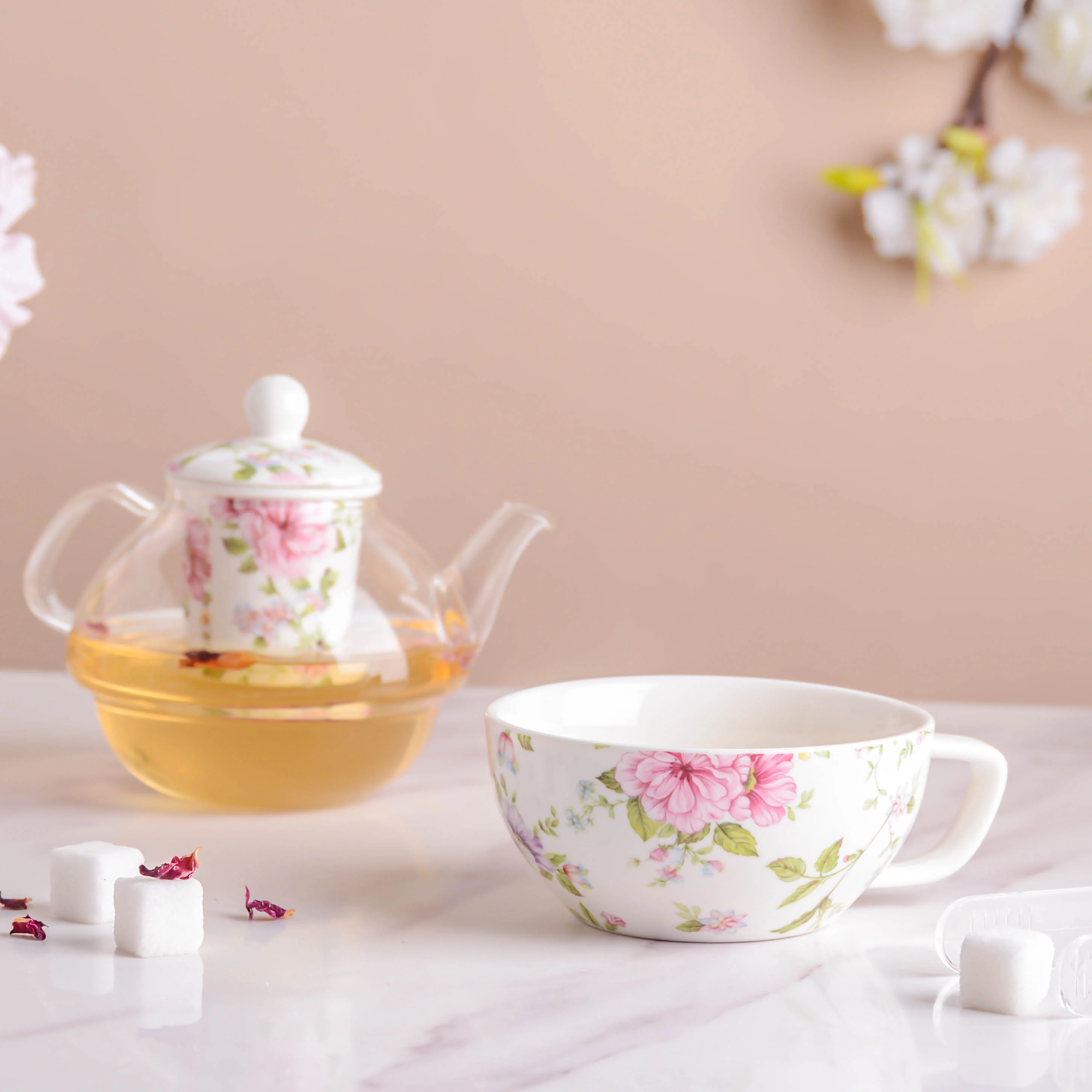 JARDIN White Teapot Set - Image 4