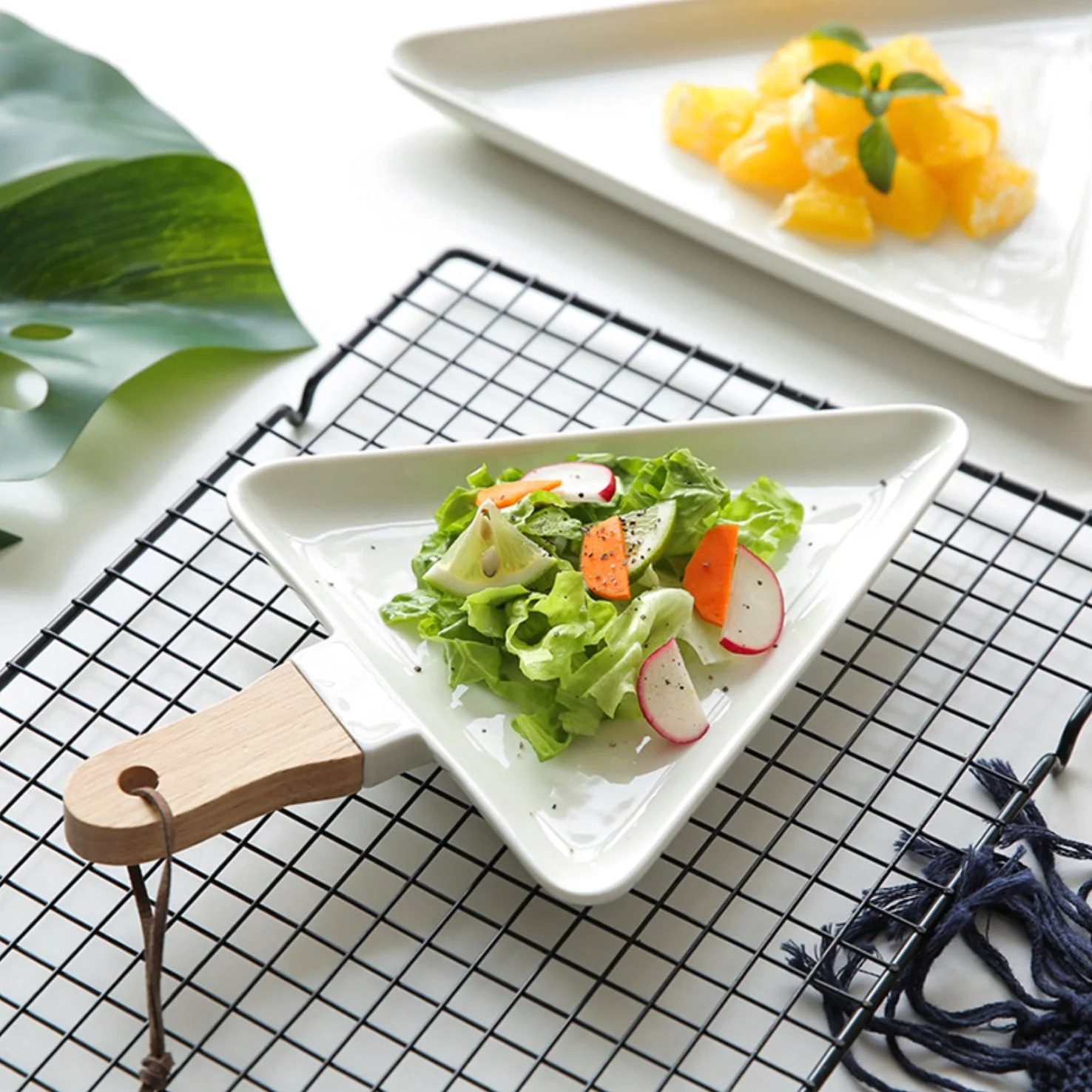 White Triangle Plate