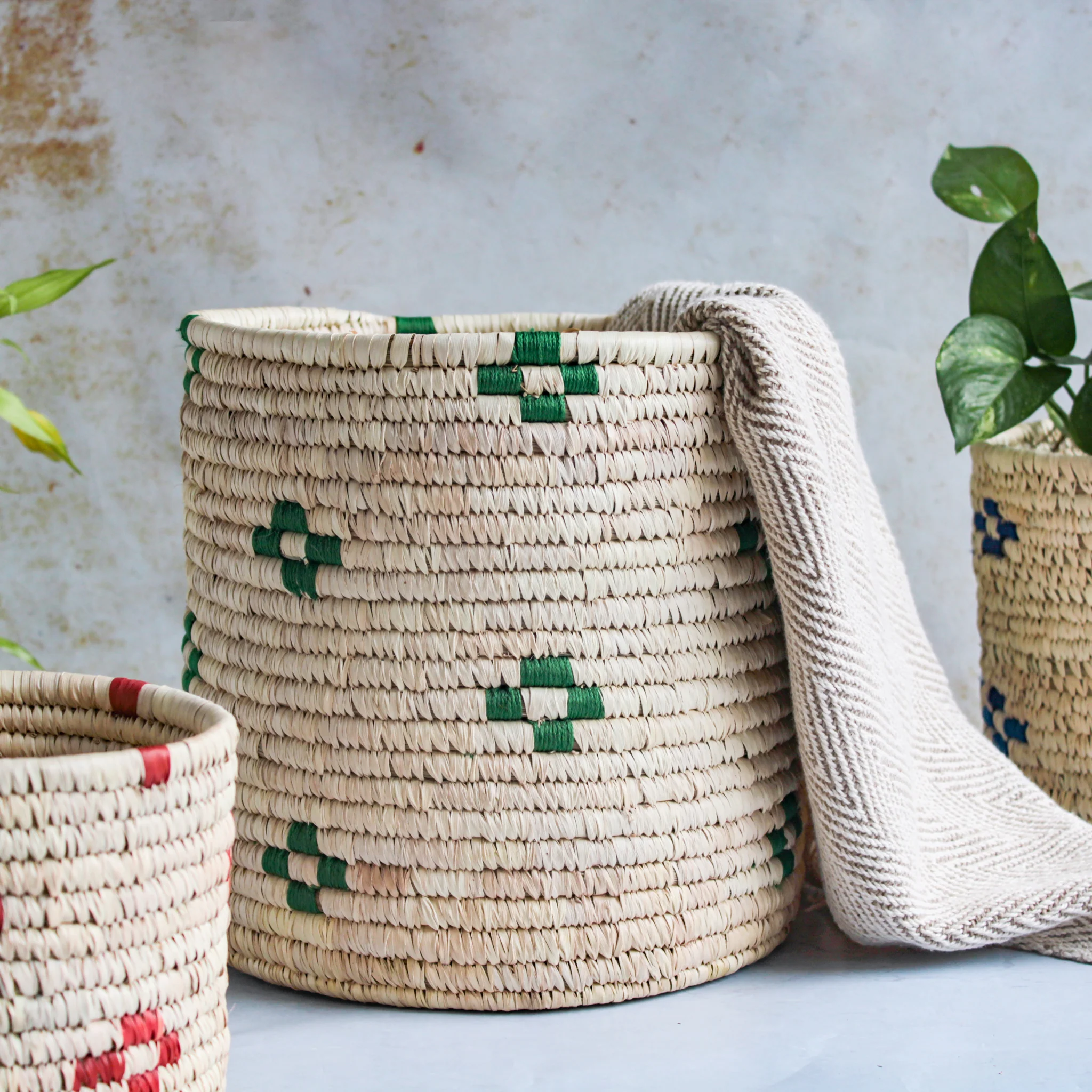 Wicker Planter Set of 3 - Image 8