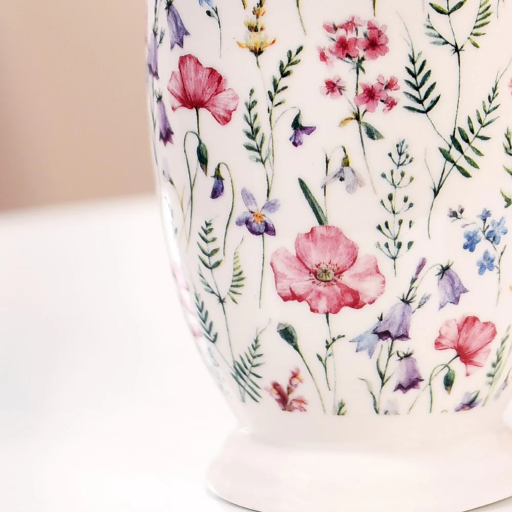 Wildflower Whispers Ceramic Coffee Mug Set Of 2 Pink 400ml - Image 7