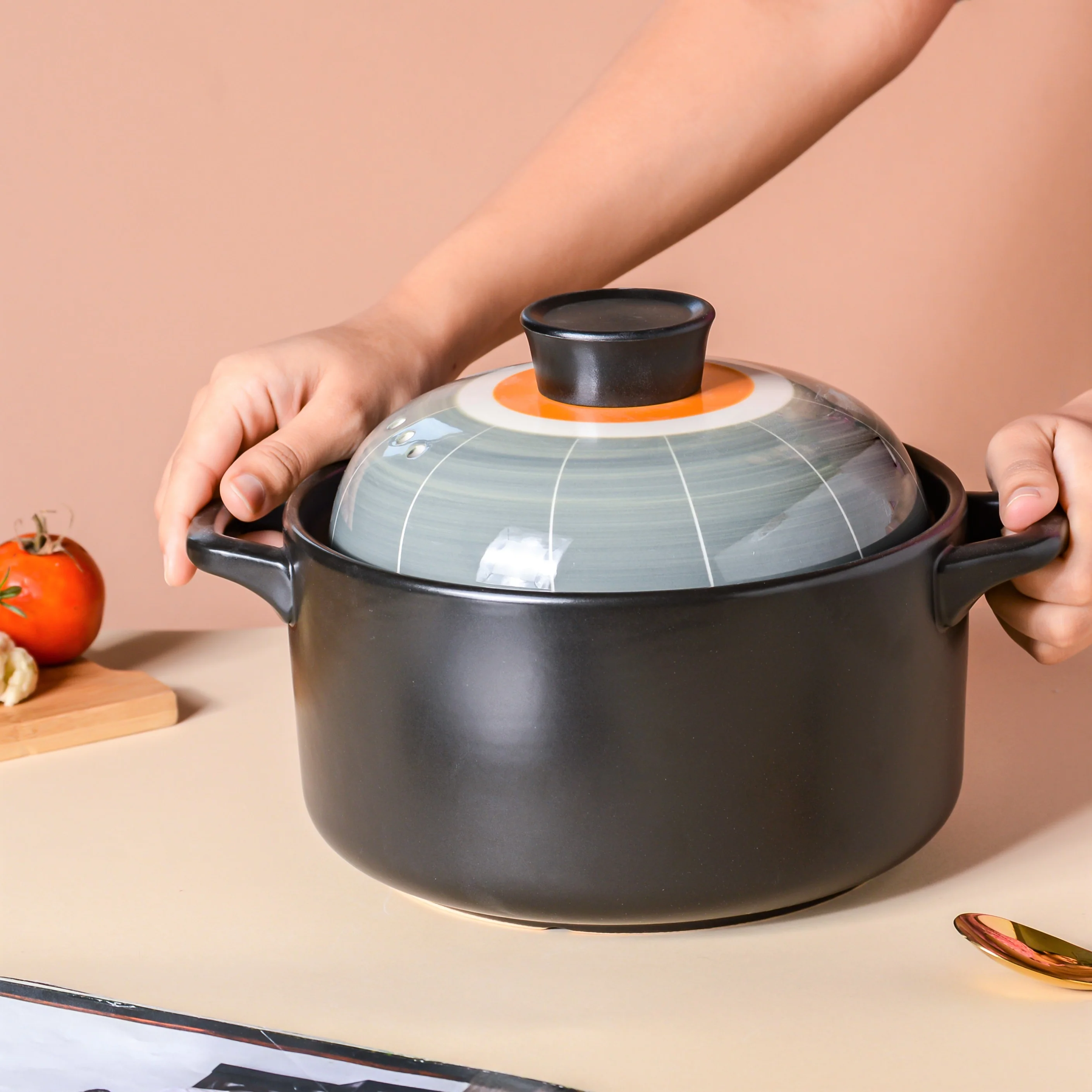 Willow Cooking Pot Grey - Image 2