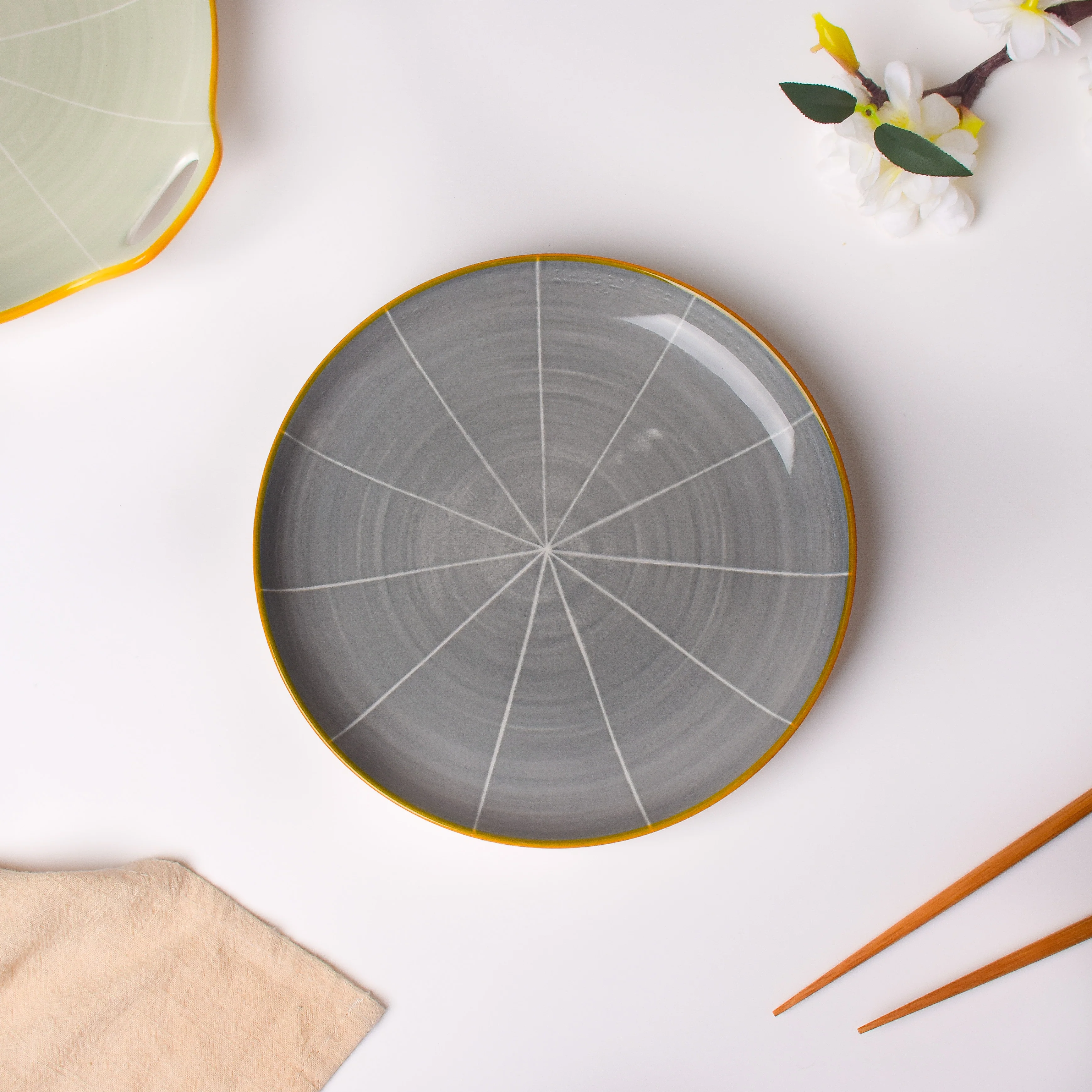 Willow Dark Grey 22 Piece Dinner Set For 6 - Image 13
