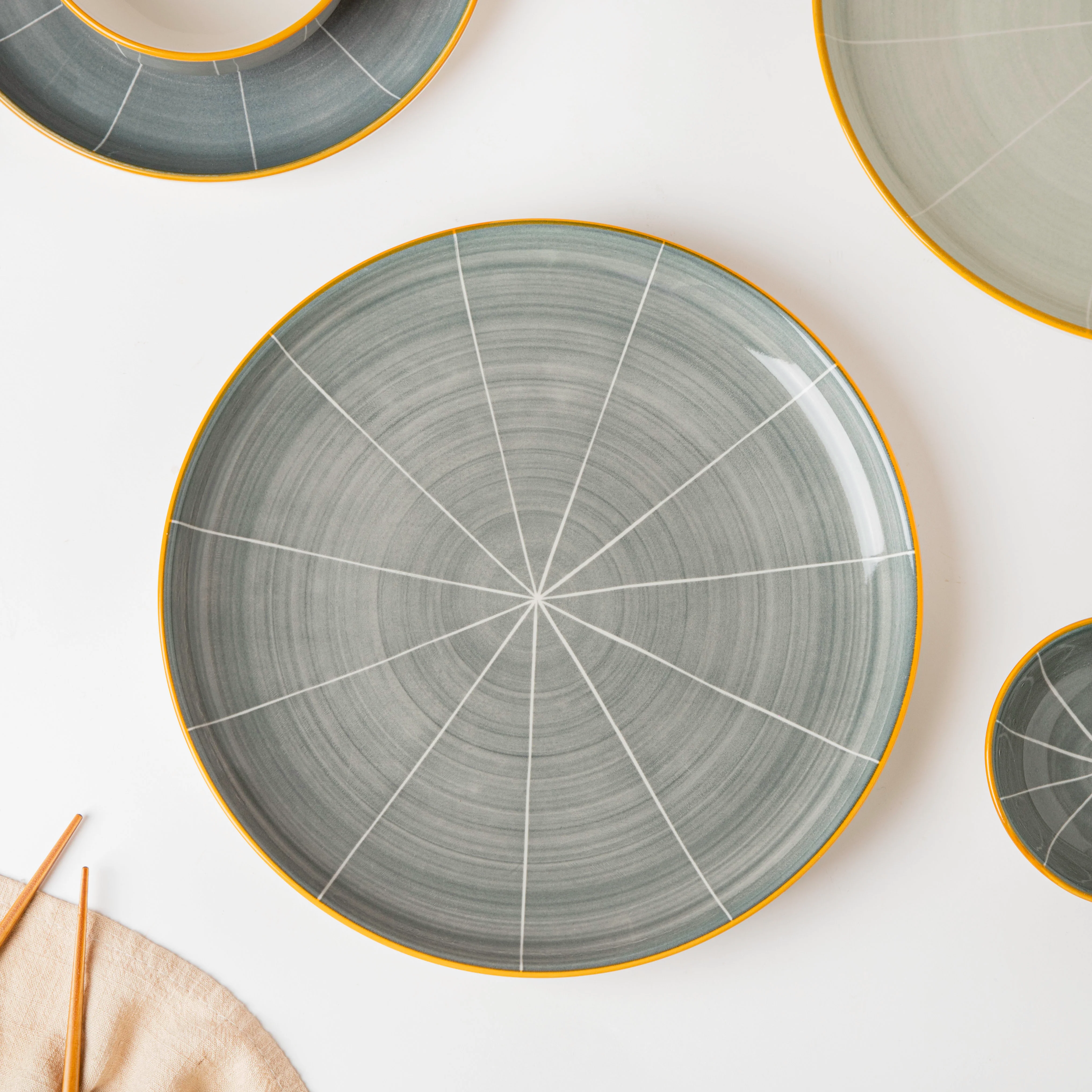 Willow Grey 28 Piece Dinner Set For 6 - Image 4