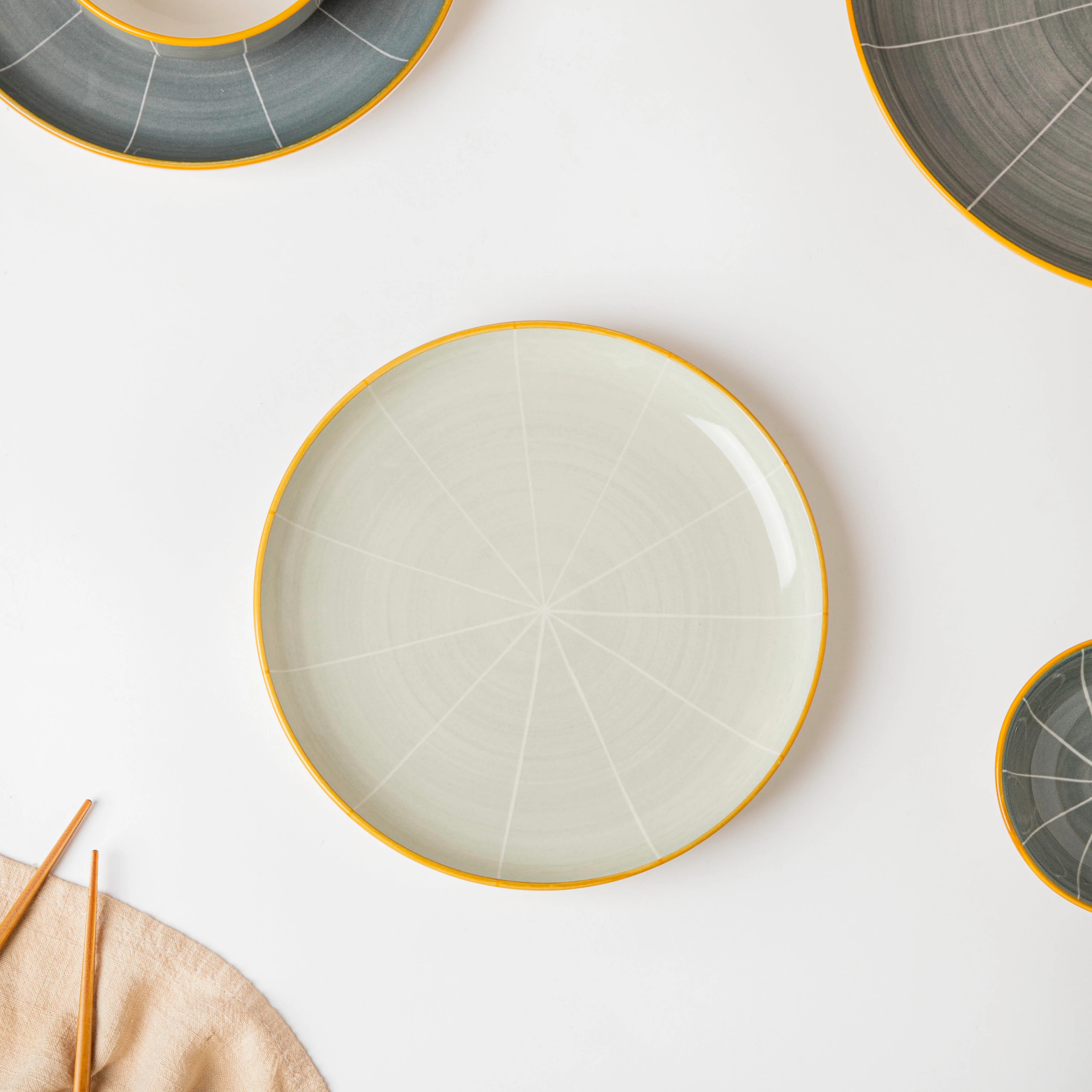 Willow Grey 28 Piece Dinner Set For 6 - Image 5