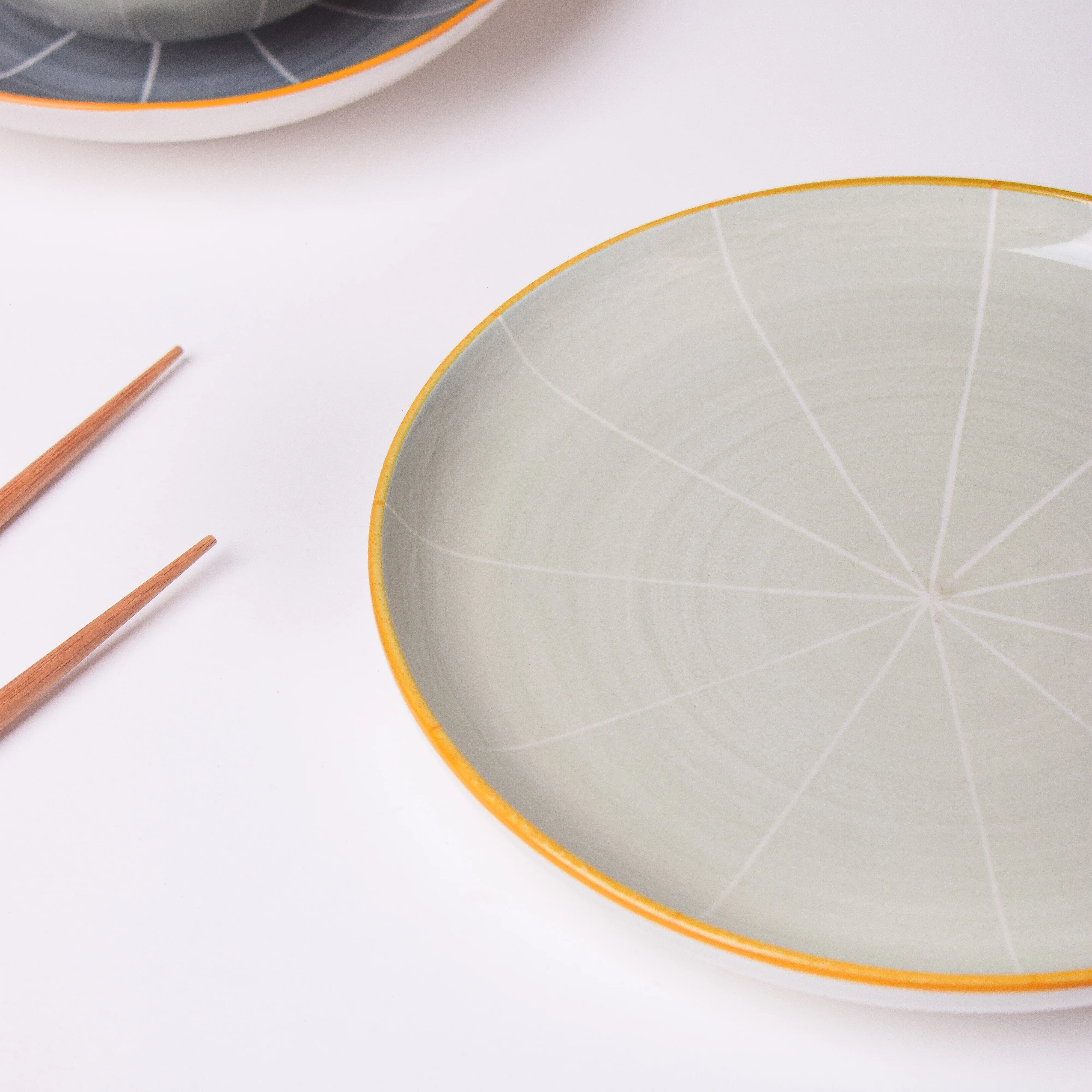 Willow Light Grey Breakfast Plate 8 inch - Image 5