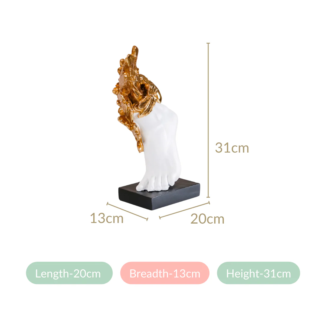 Winged Foot Of Mercury Decor Showpiece White - Image 5