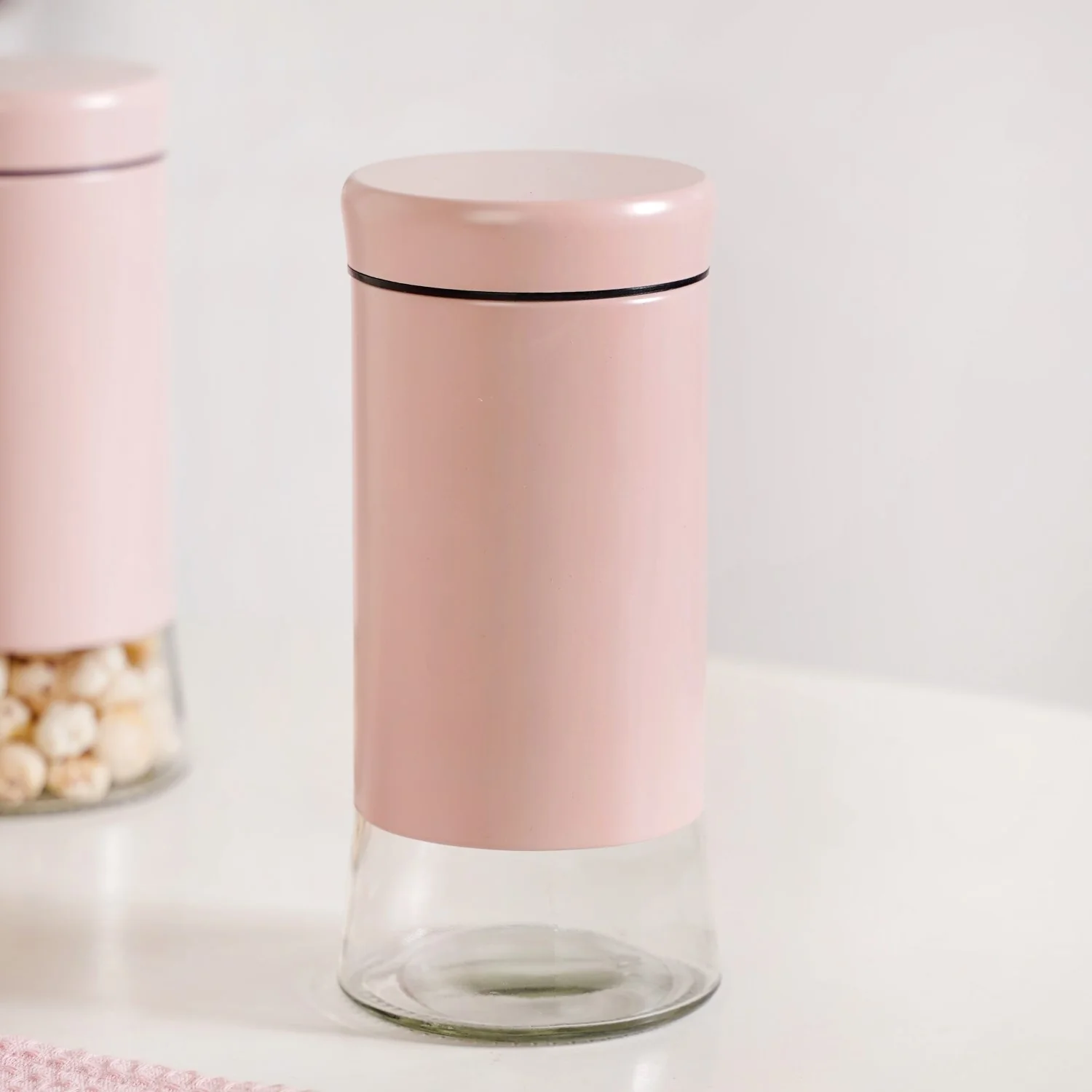 Winnie Pink Metal And Glass Container Set Of 4 1000ml - Image 10