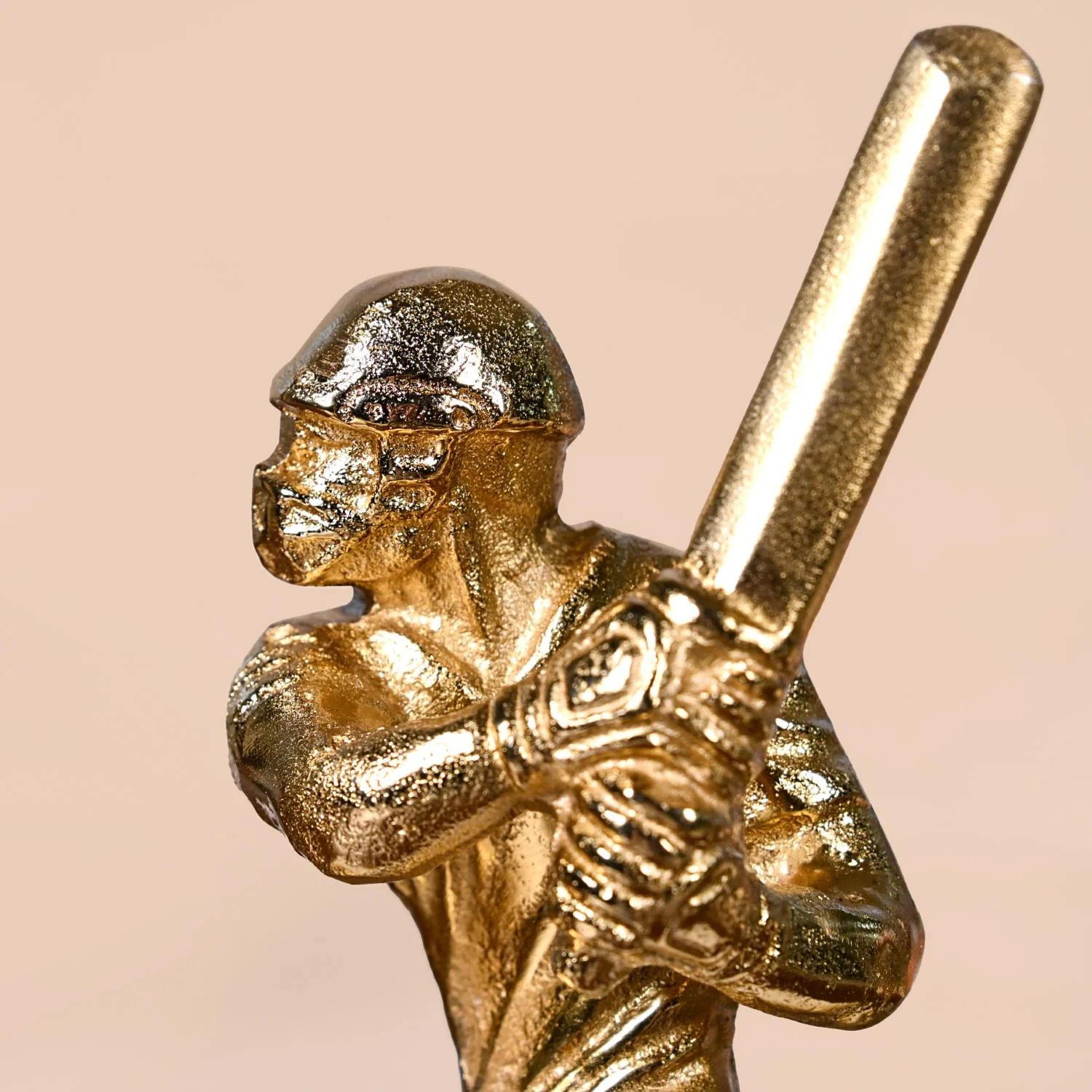 Winning Batsman Living Room Metal Decor In Gold - Image 6