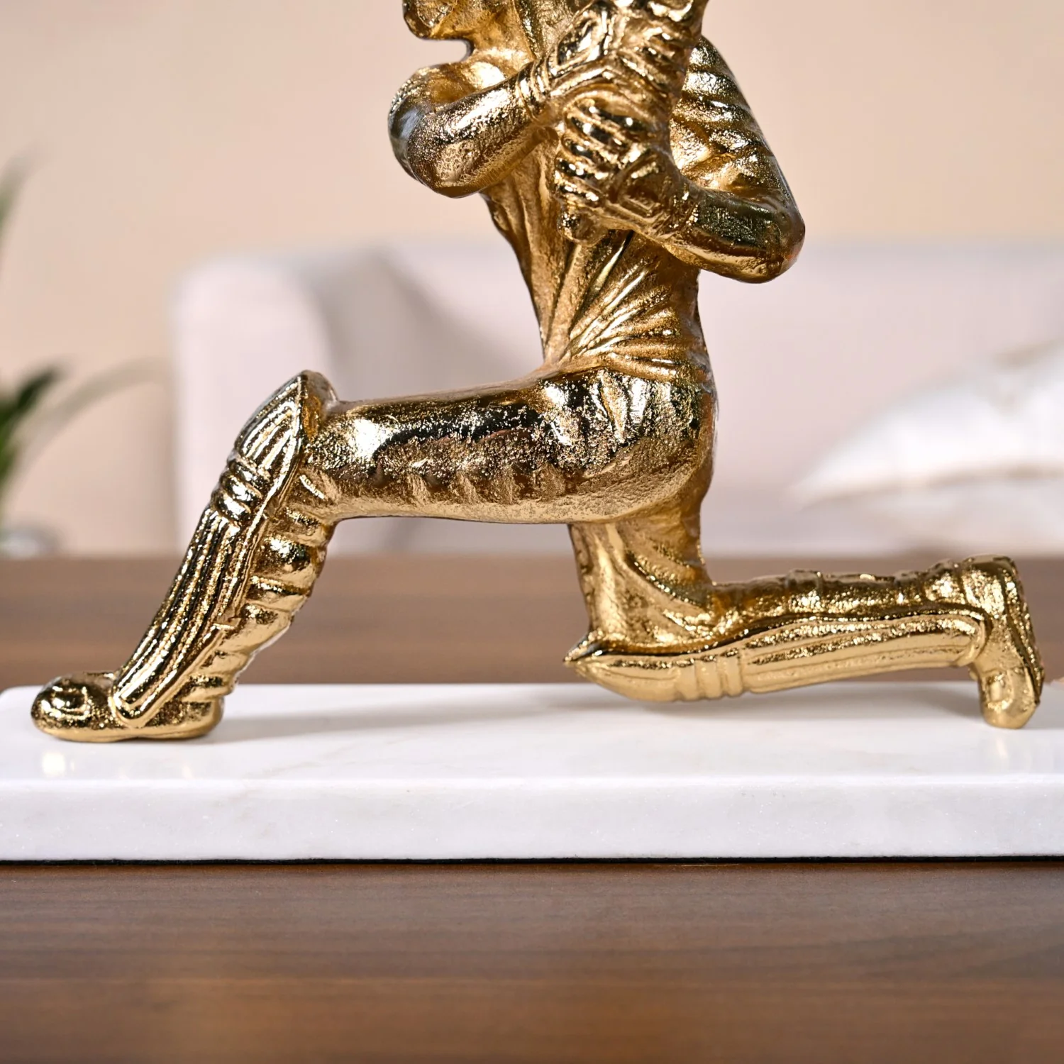 Winning Batsman Living Room Metal Decor In Gold - Image 7