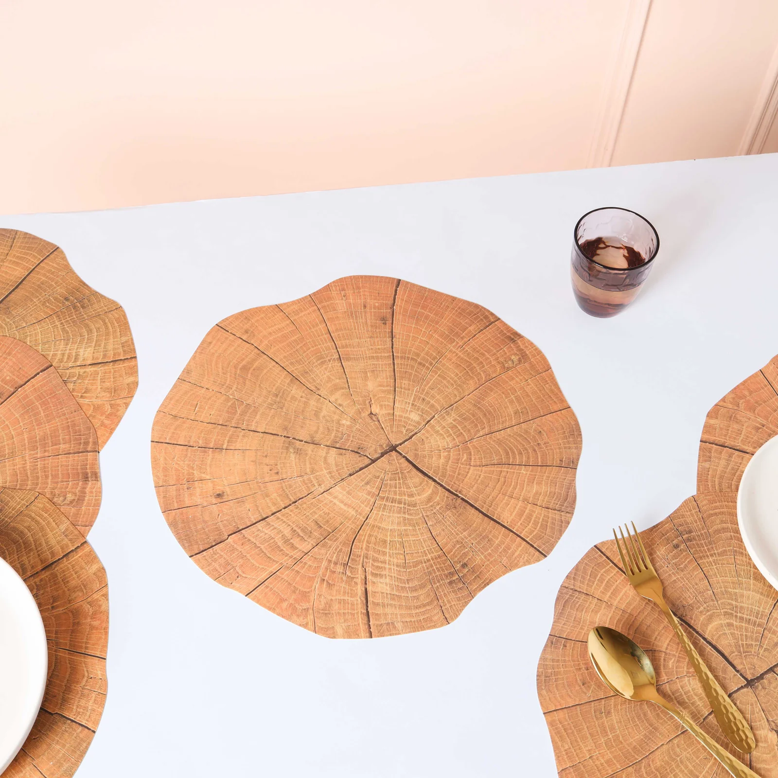 Wood Table Mat Set of 6 - Image 5