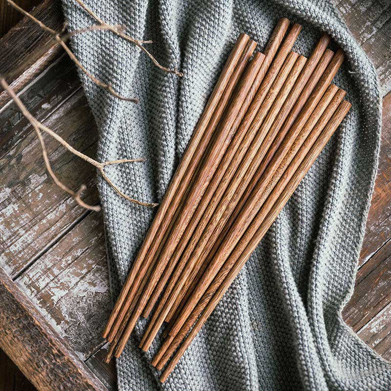 Wooden Chopsticks Set of 4 - Image 3