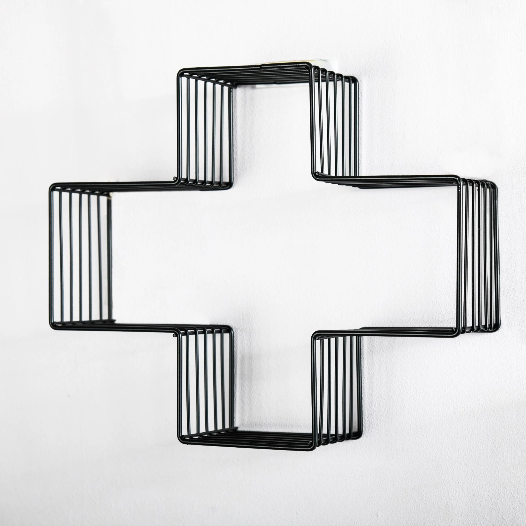 Wooden Hanging Shelf - Black - Image 4