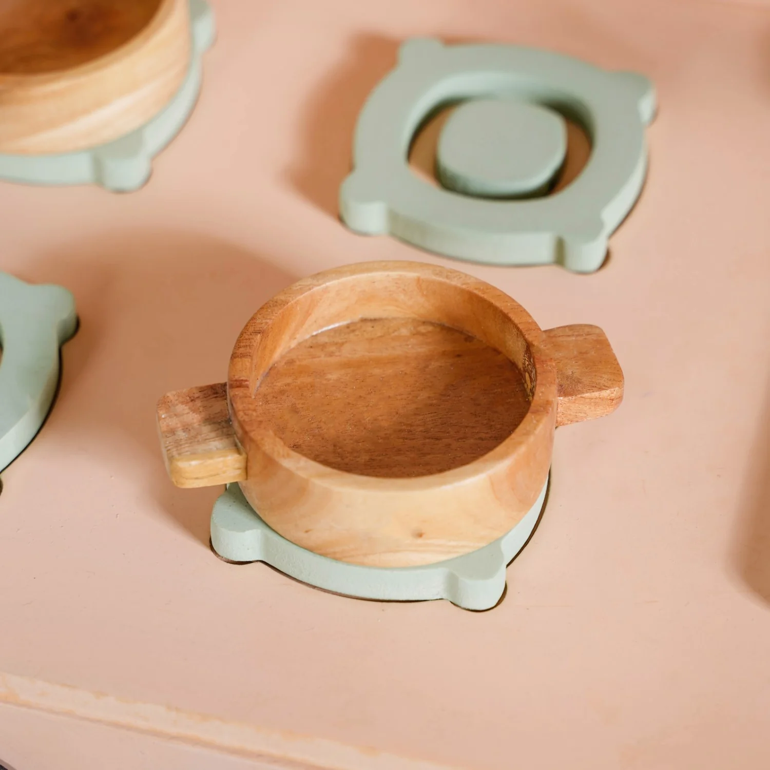 Wooden Kitchen Play Set With Utensils - Image 9