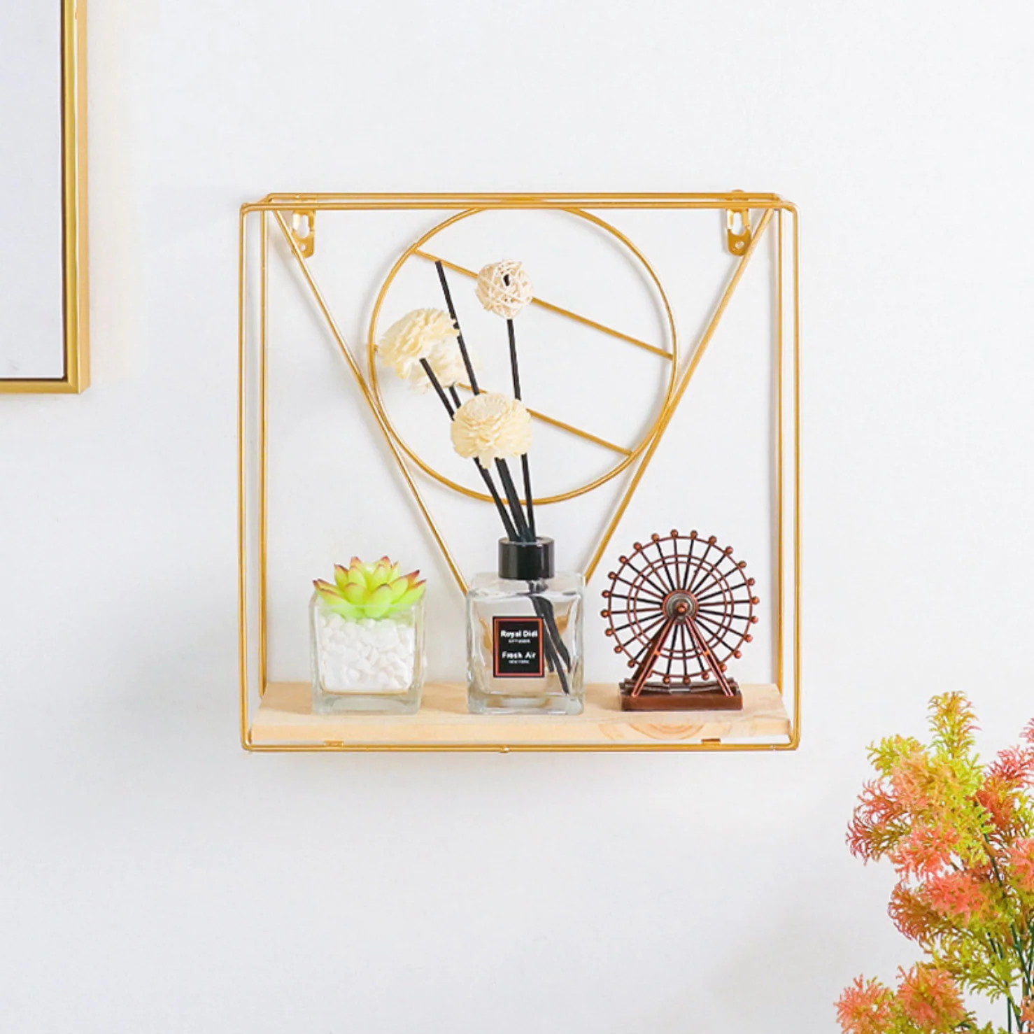 Wooden and Metal Shelf - Image 7