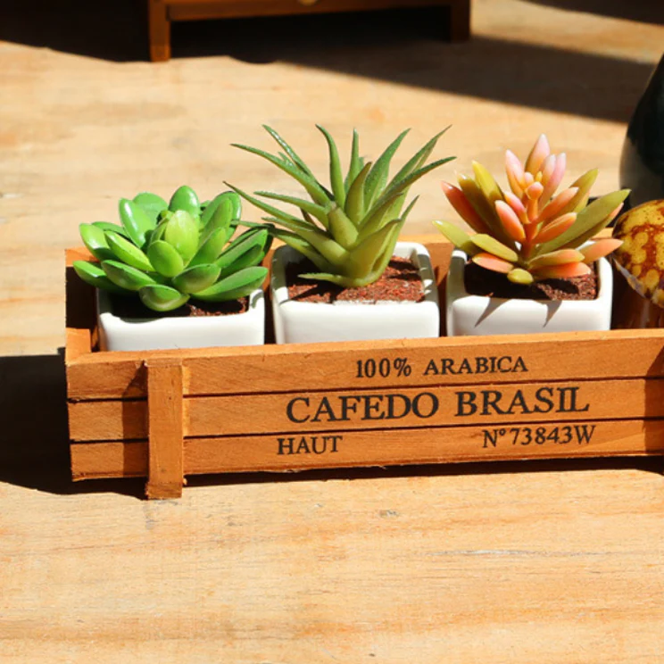 Wooden Plant Holder - Set of 2 - Image 4