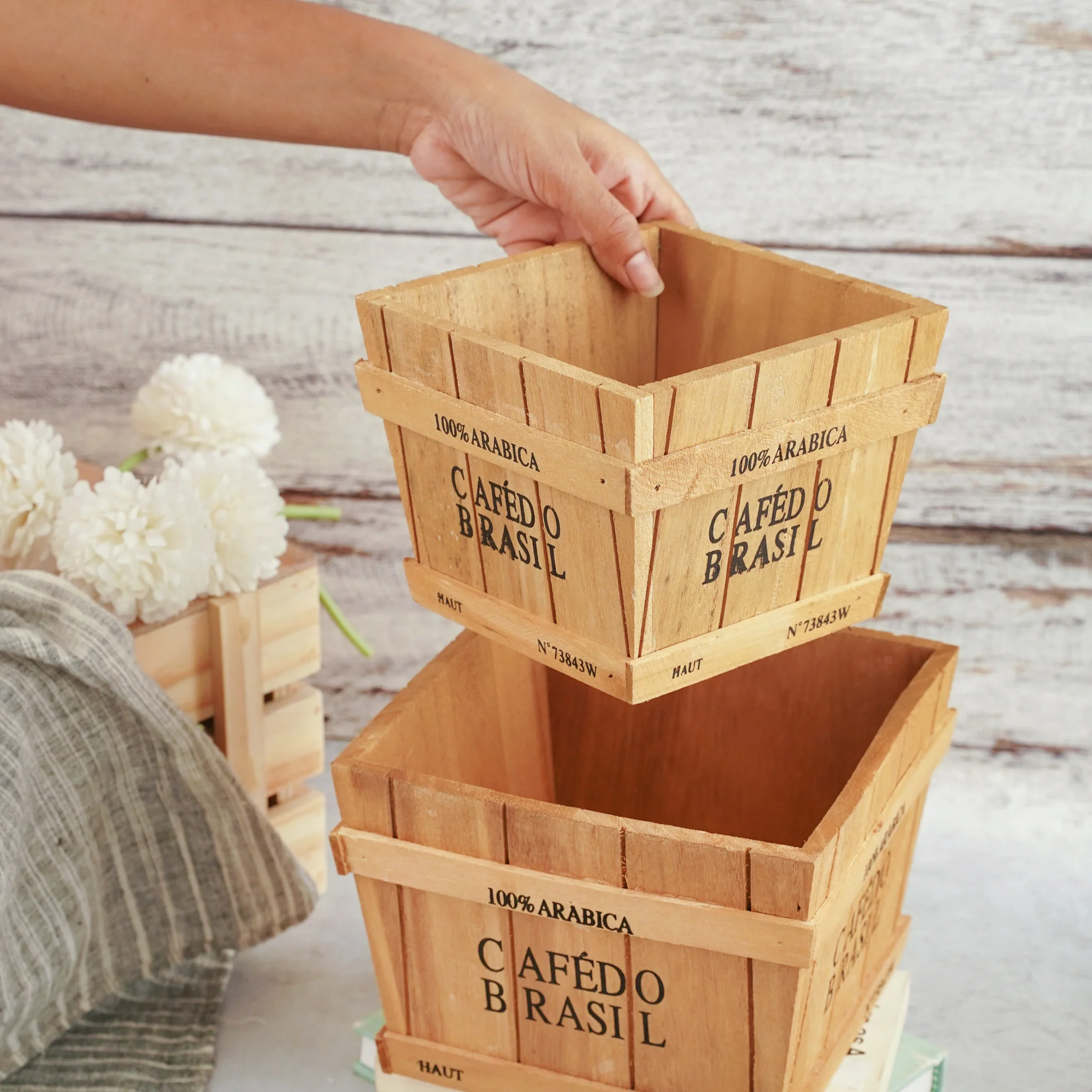 Wooden Planter Box - Set of 2 - Image 5